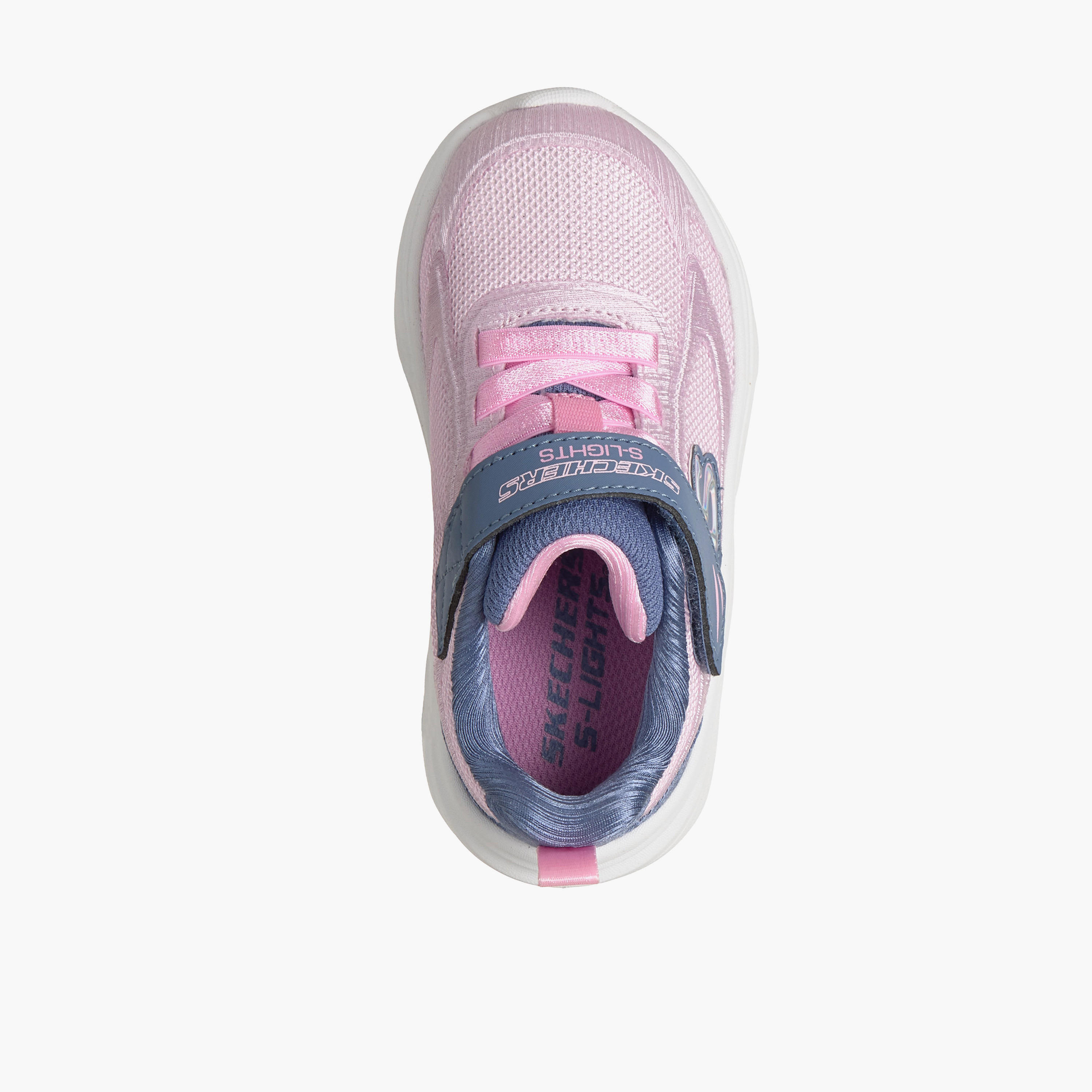 Skechers Girls SOLA GLOW 2.0 Hook & Loop Sneakers-baby-girls-shoes-closedshoes-image-2