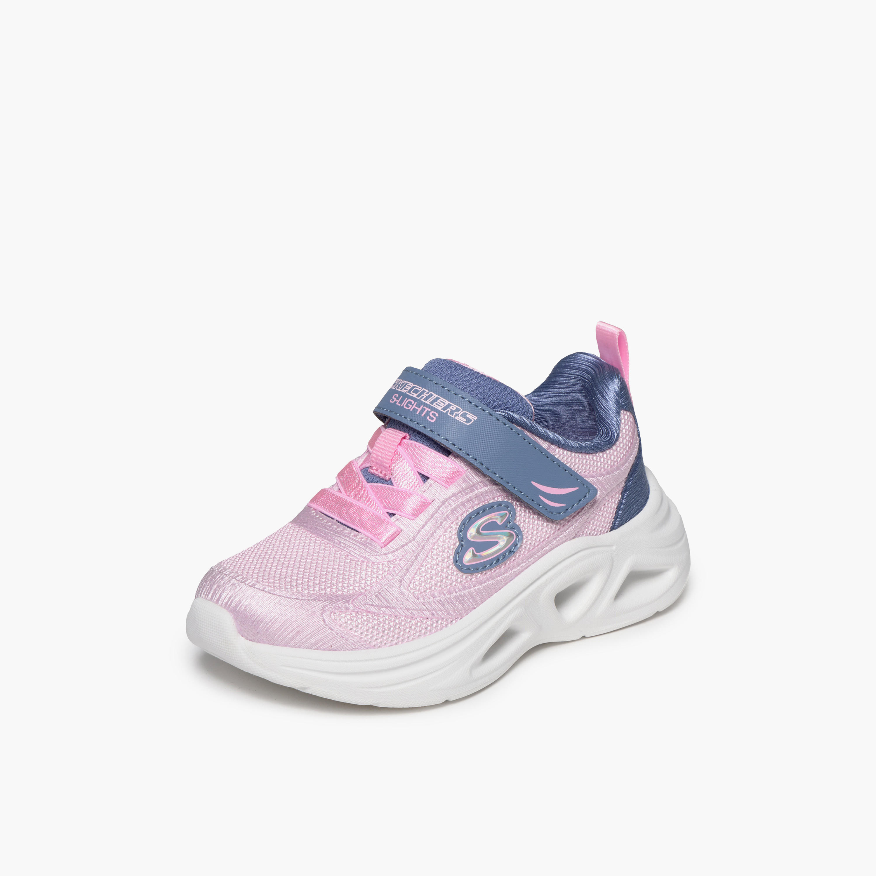 Skechers Girls SOLA GLOW 2.0 Hook & Loop Sneakers-baby-girls-shoes-closedshoes-image-4