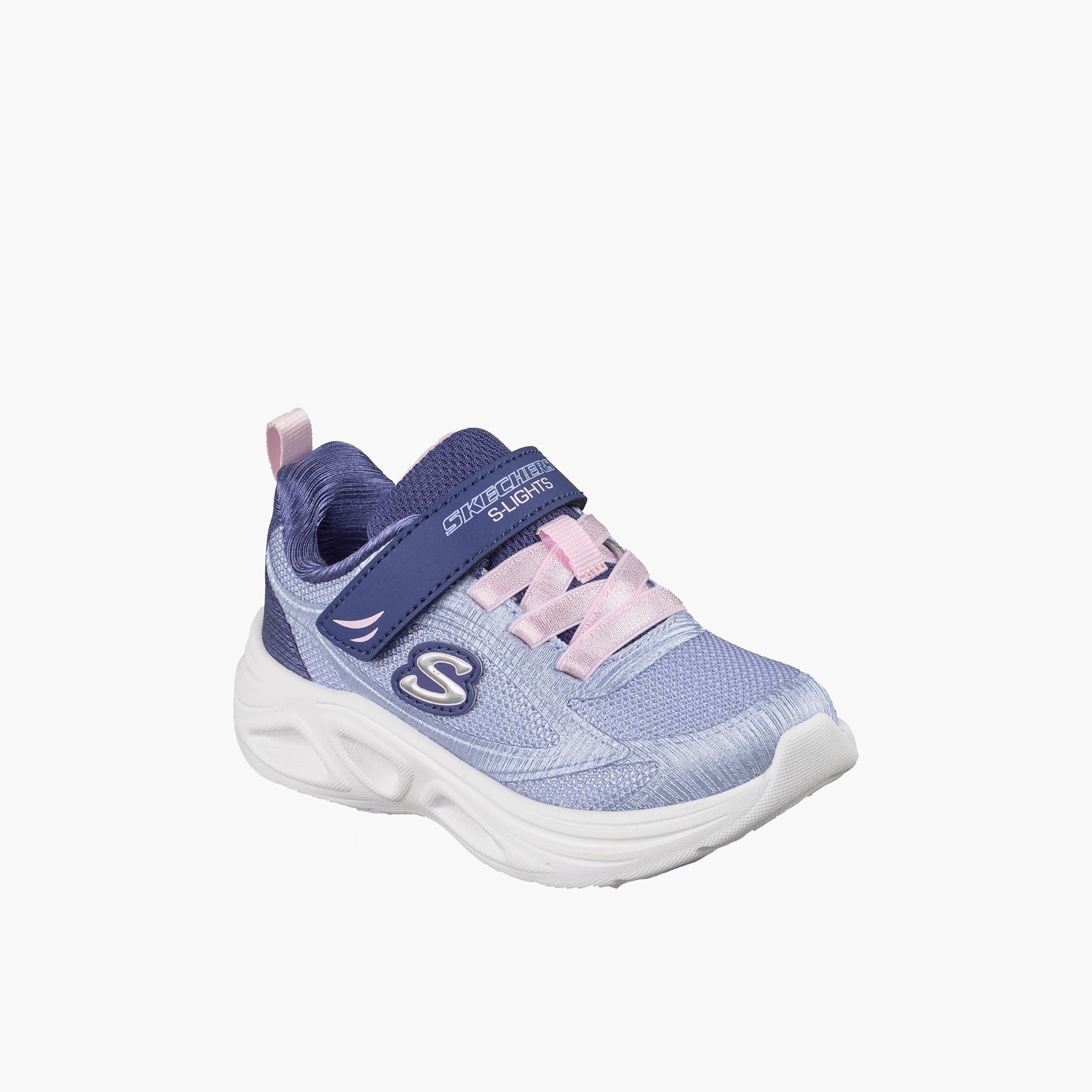 Skechers Girls SOLA GLOW 2.0 Hook & Loop Sneakers-baby-girls-shoes-closedshoes-image-1