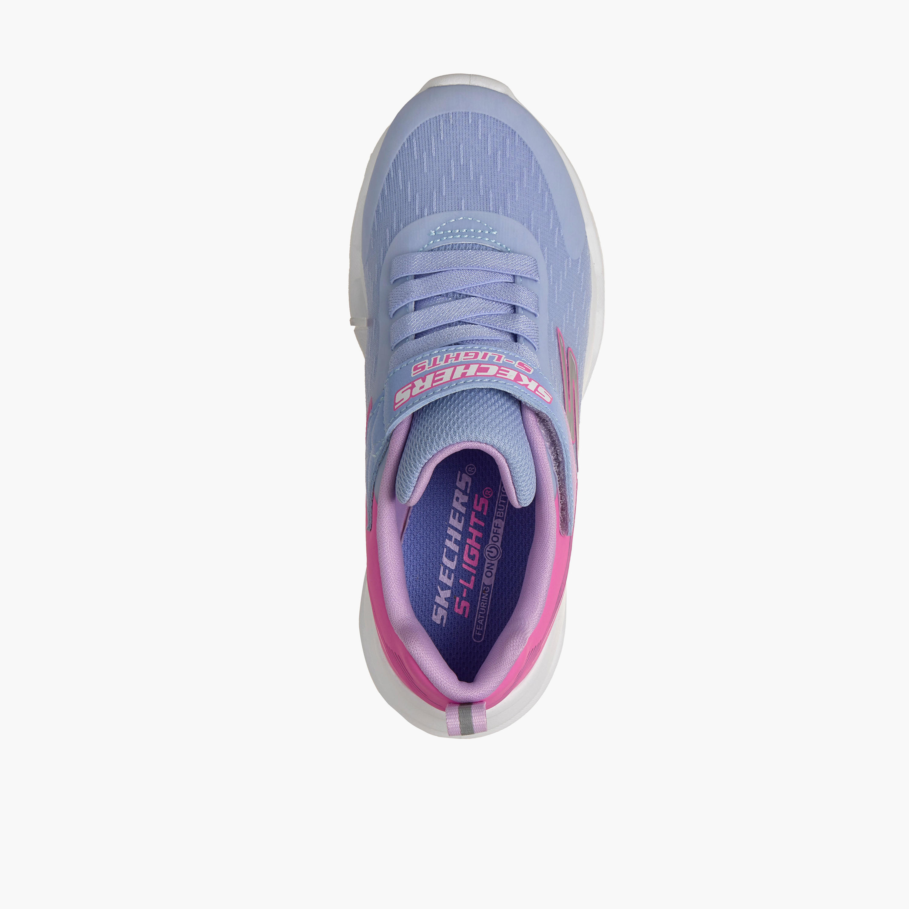 Skechers Girls GLIDE-STEP LIGHTS Hook & Loop Light-Up Ankle Sneakers-girls-shoes-sports-image-3