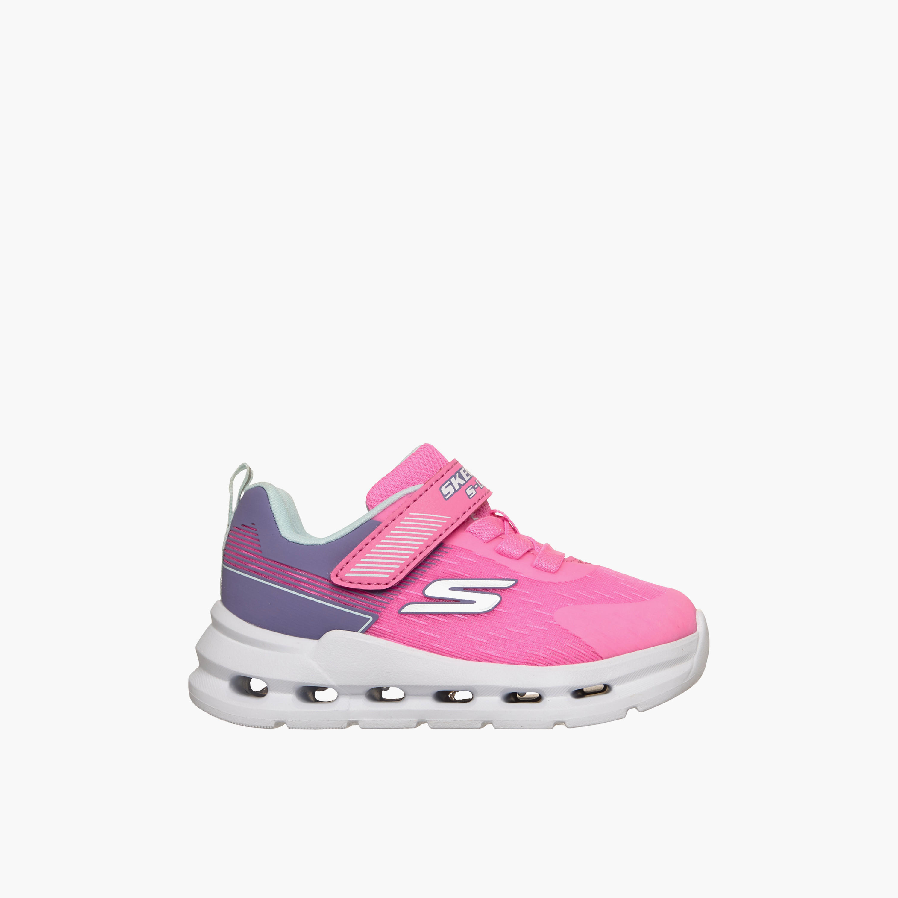 Skechers Girls GLIDE-STEP LIGHTS Hook & Loop Sneakers-baby-girls-shoes-closedshoes-image-3