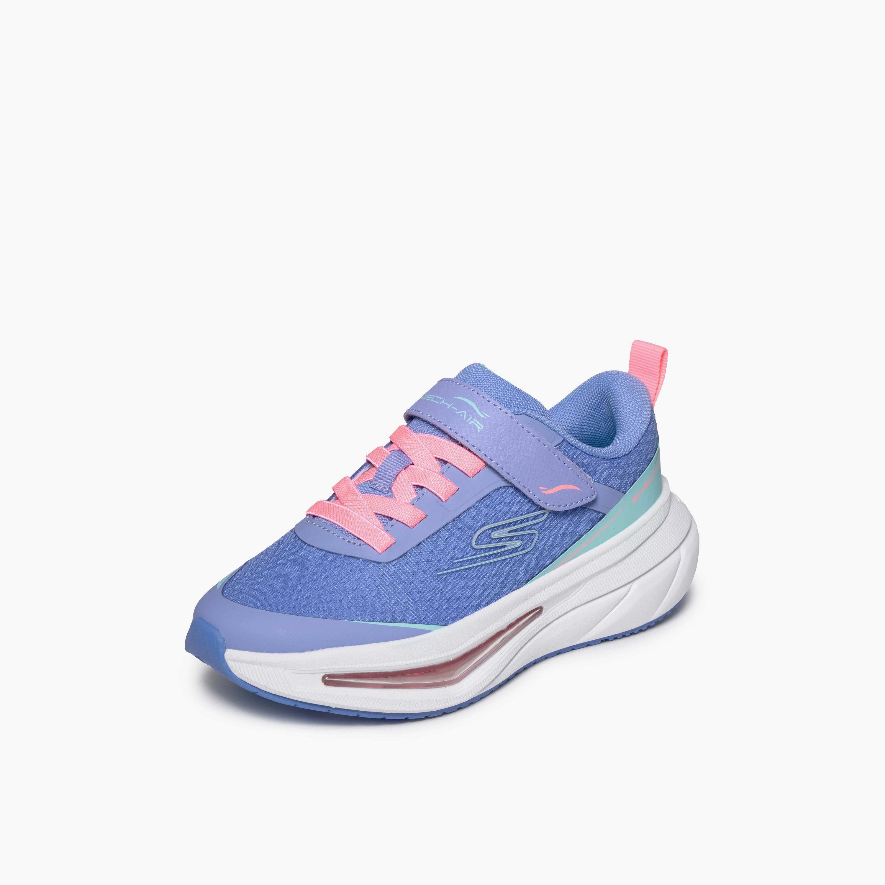 Skechers Girls Skech-Air Flight Hook & Loop Sneakers-girls-shoes-sports-image-4