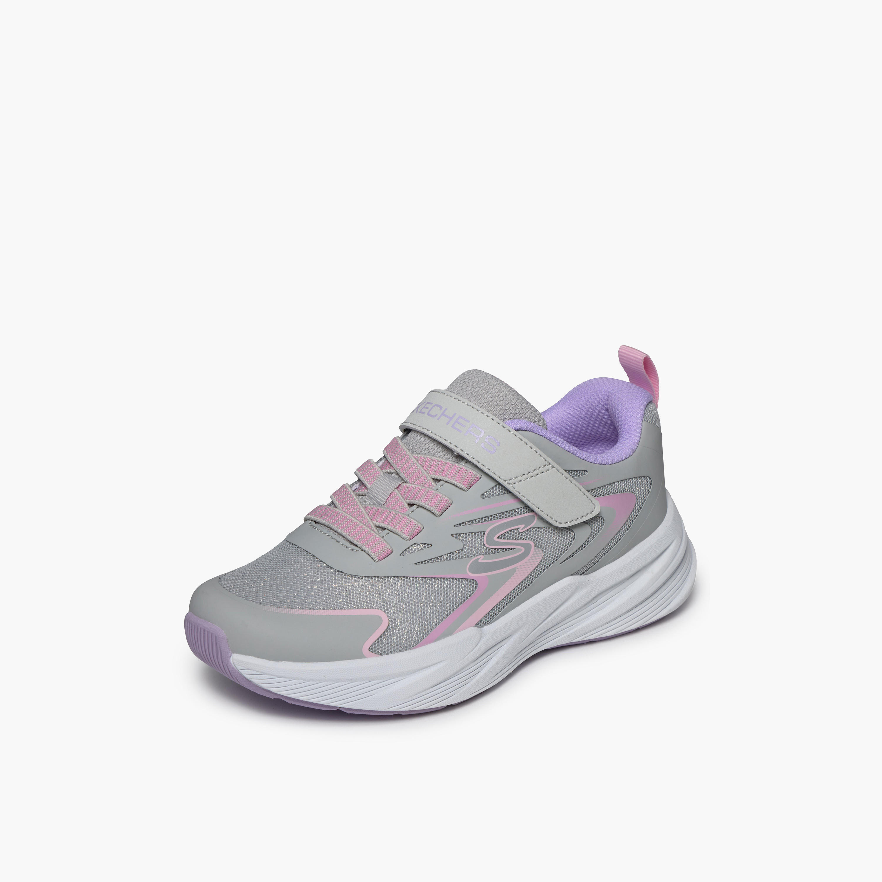 Skechers Girls MICROSPEC TREAD Hook & Loop Sneakers-girls-shoes-sports-image-4