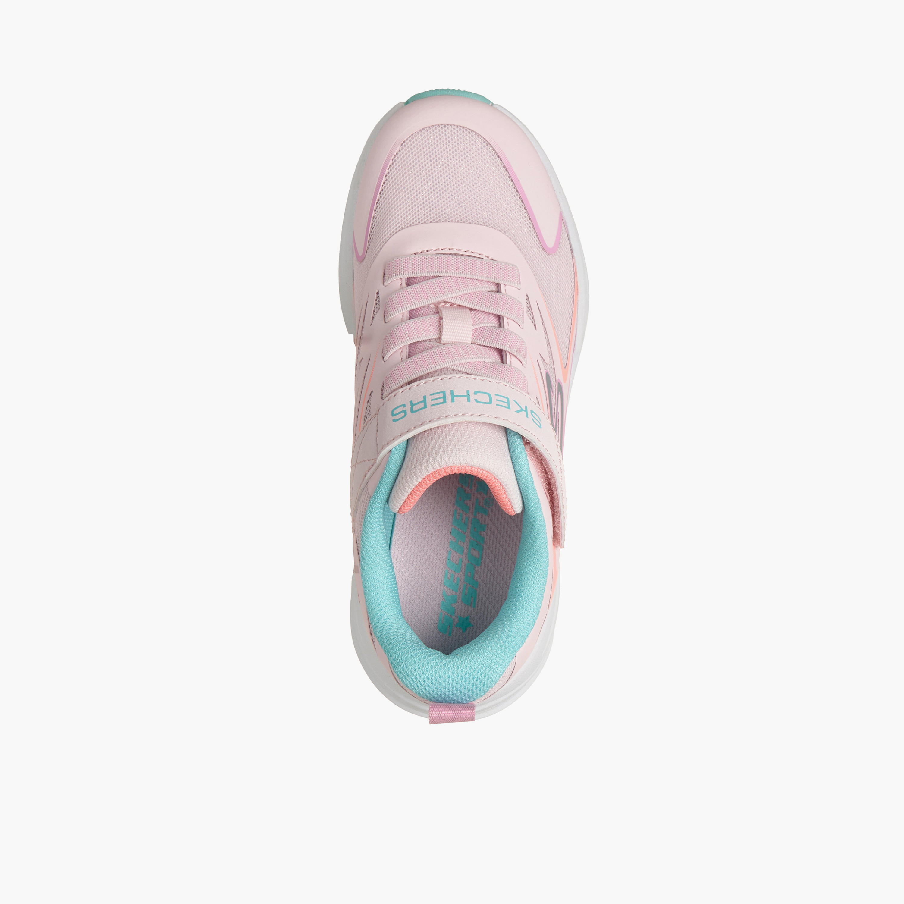 Skechers Girls MICROSPEC TREAD Hook & Loop Sneakers - 303882L-LPMT-CP-girls-shoes-sports-image-2