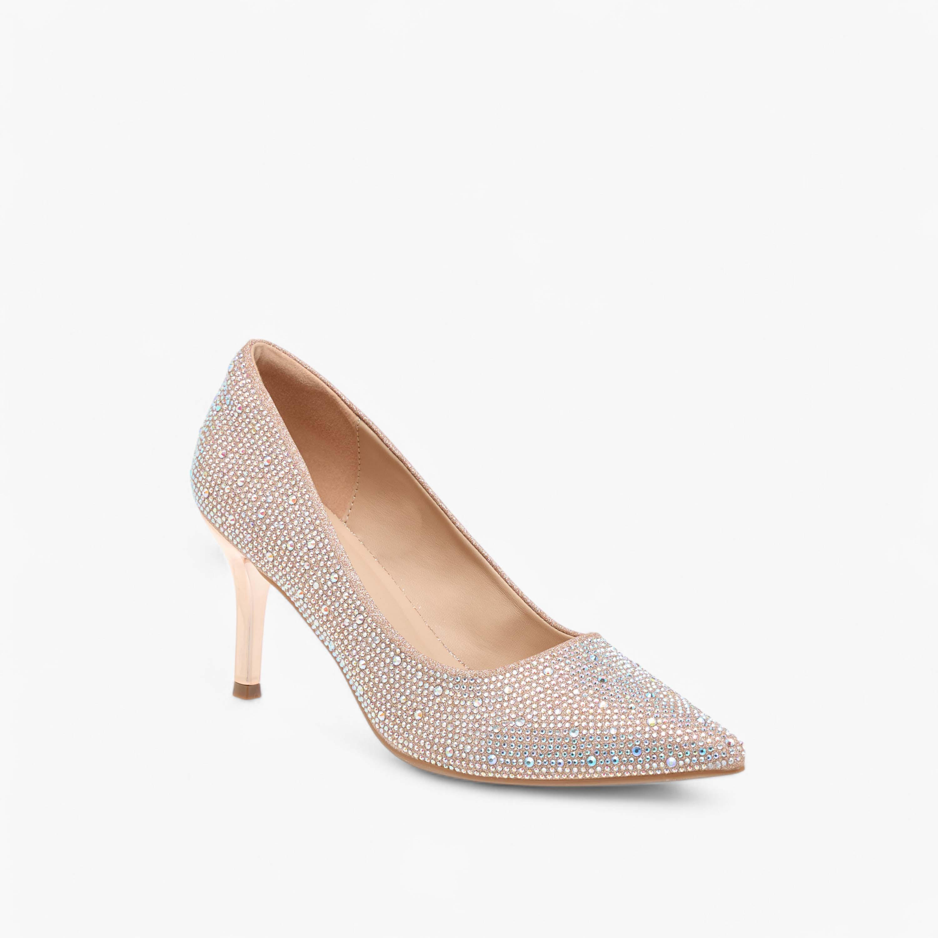 حذاء كلاسيكي مزين سهل الارتداء وبمقدمة مدببة وكعب ستيليتو من فلورا بيلا-women-shoes-heels-image-2