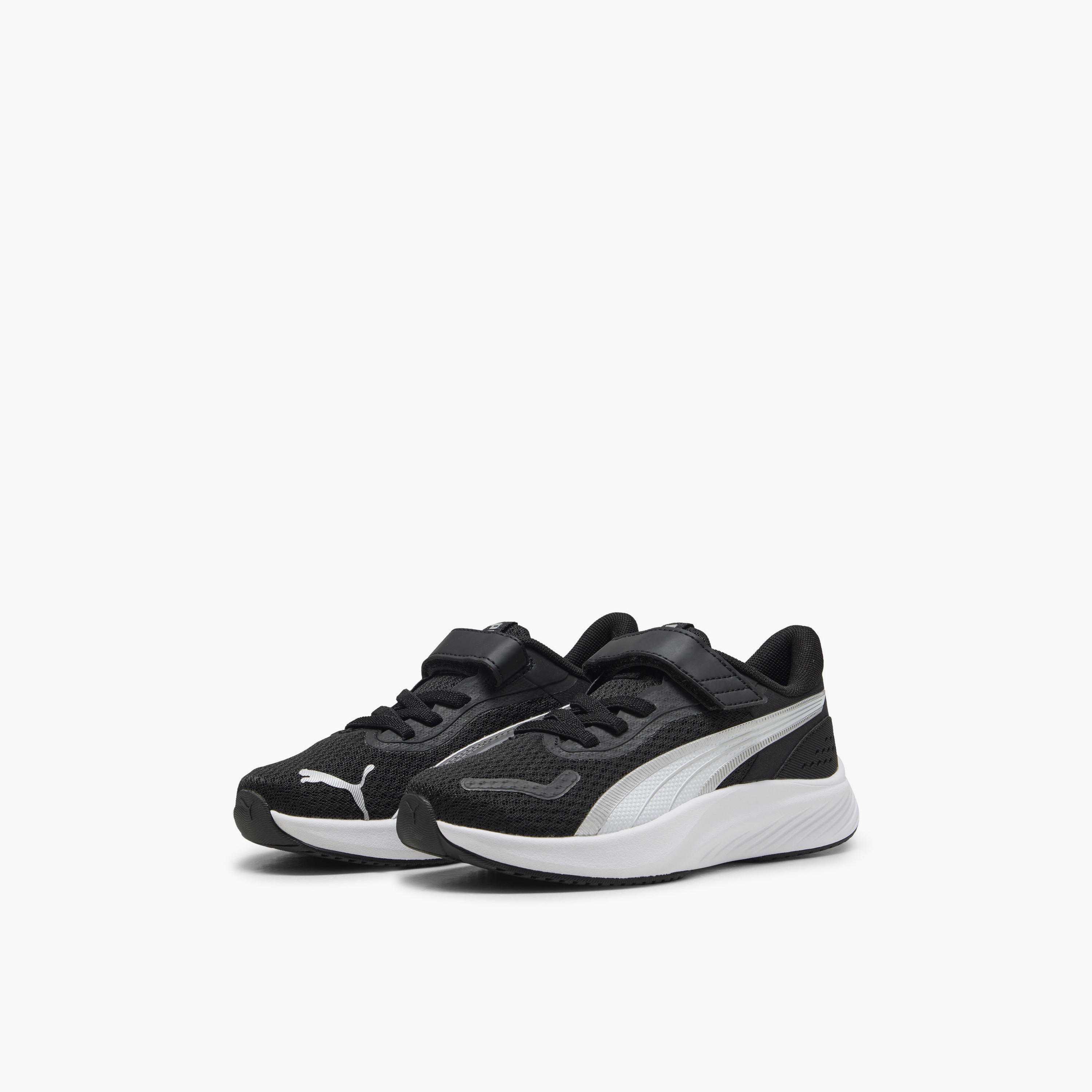 Puma Kids Pounce Lite Hook & Loop Running Shoes-girls-shoes-sports-image-1