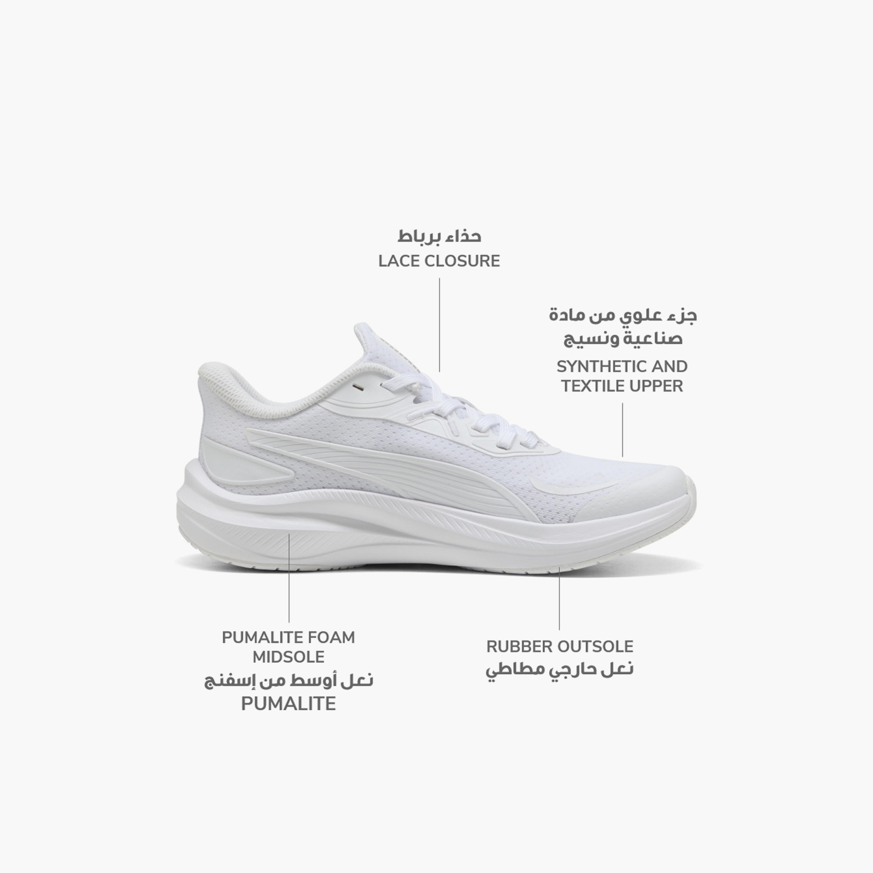 Puma Skyrocket Lite 2 Lace-Up Running Shoes-girls-shoes-sports-image-2