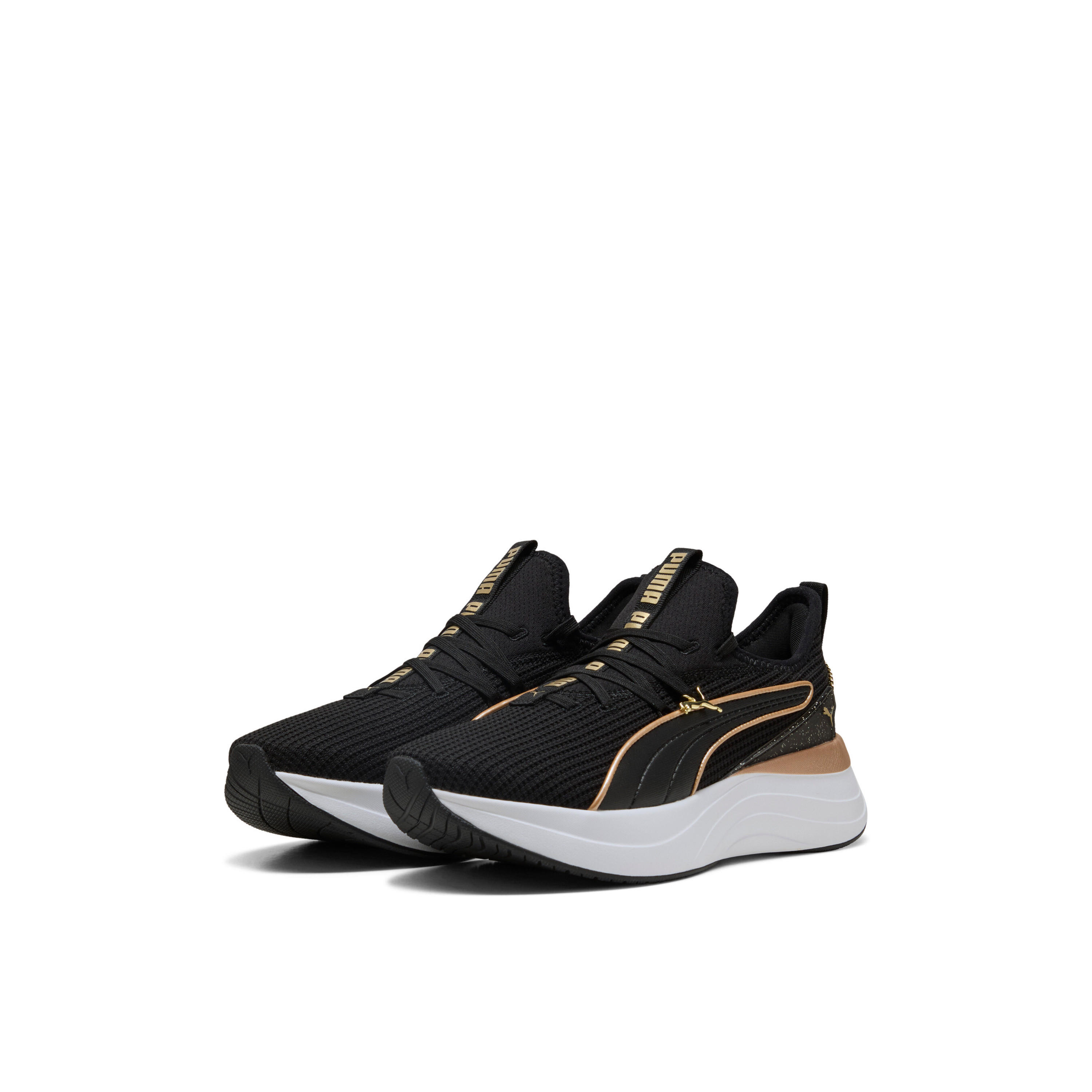 Puma Women Softride Sabrina Polished Chrome Lace-Up Running Shoes-sports-women-shoes-image-1