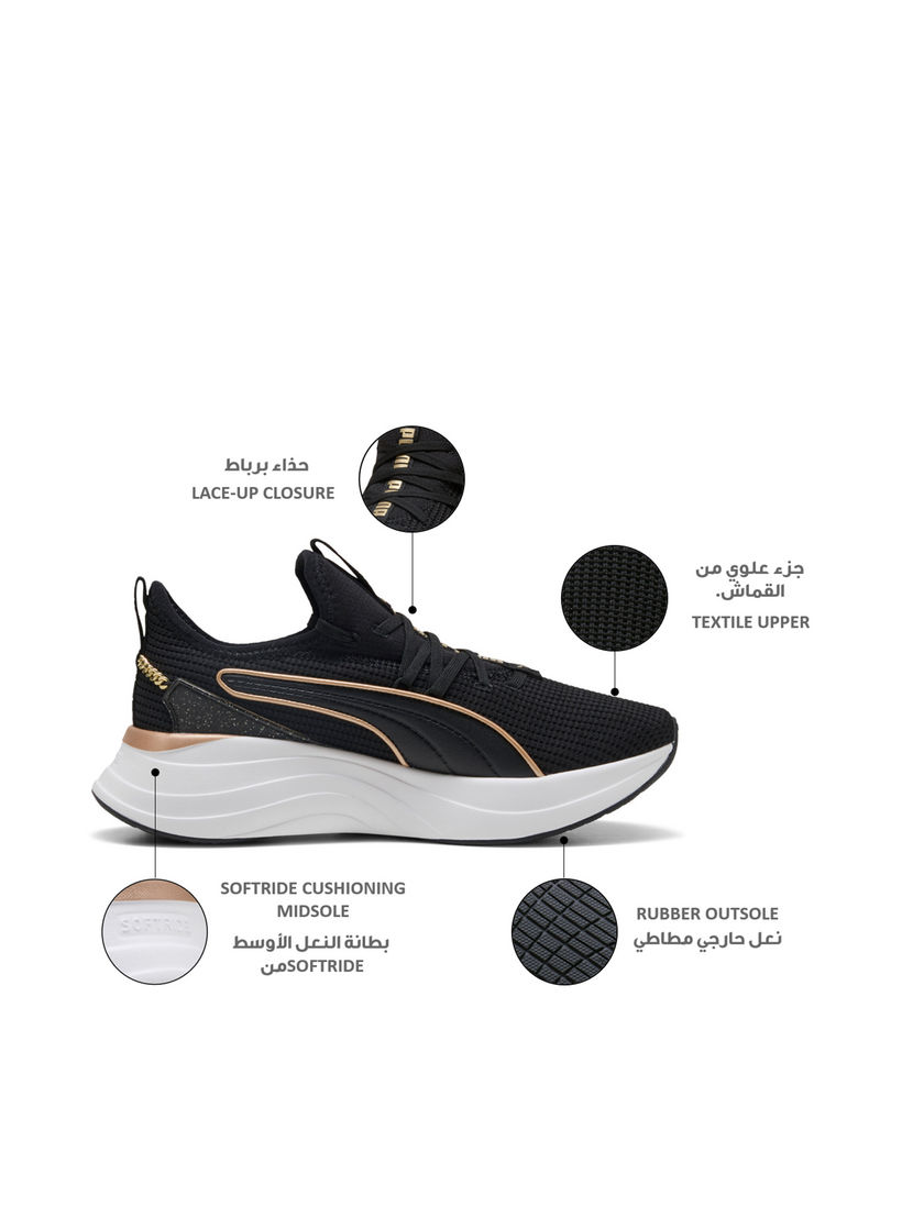 Puma Women Softride Sabrina Polished Chrome Lace-Up Running Shoes-sports-women-shoes-image-2