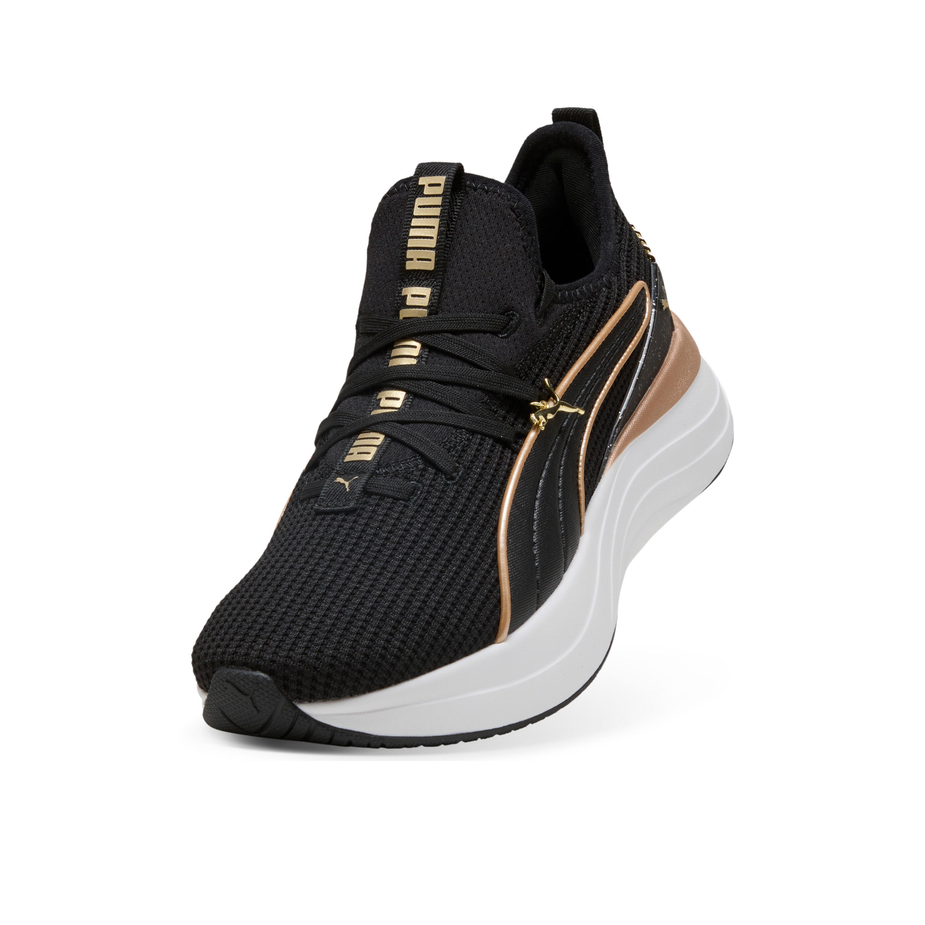 Puma Women Softride Sabrina Polished Chrome Lace-Up Running Shoes-sports-women-shoes-image-3