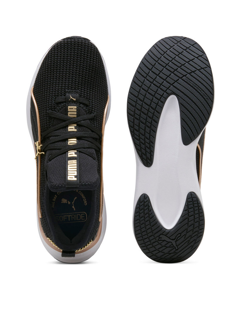 Puma Women Softride Sabrina Polished Chrome Lace-Up Running Shoes-sports-women-shoes-image-4