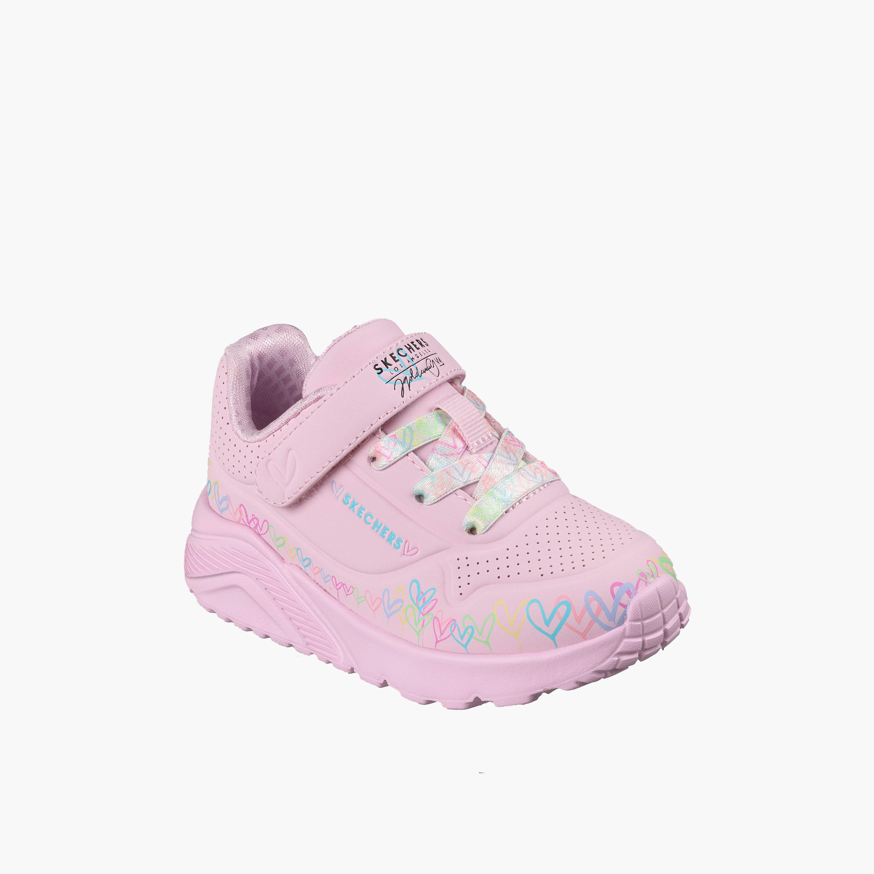 Skechers Girls UNO LITE Hook & Loop Sneakers-baby-girls-shoes-closedshoes-image-1