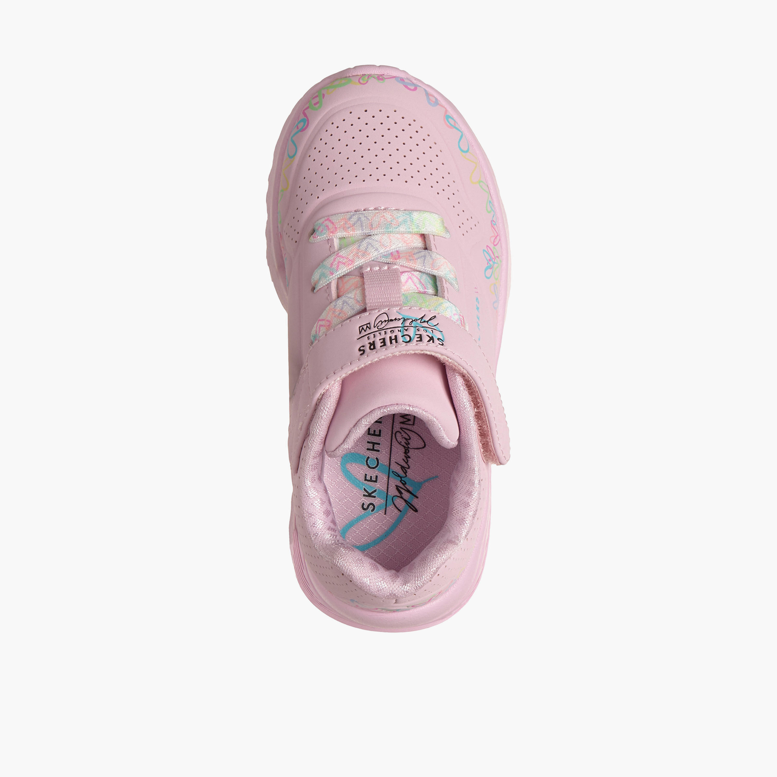 Skechers Girls UNO LITE Hook & Loop Sneakers-baby-girls-shoes-closedshoes-image-2