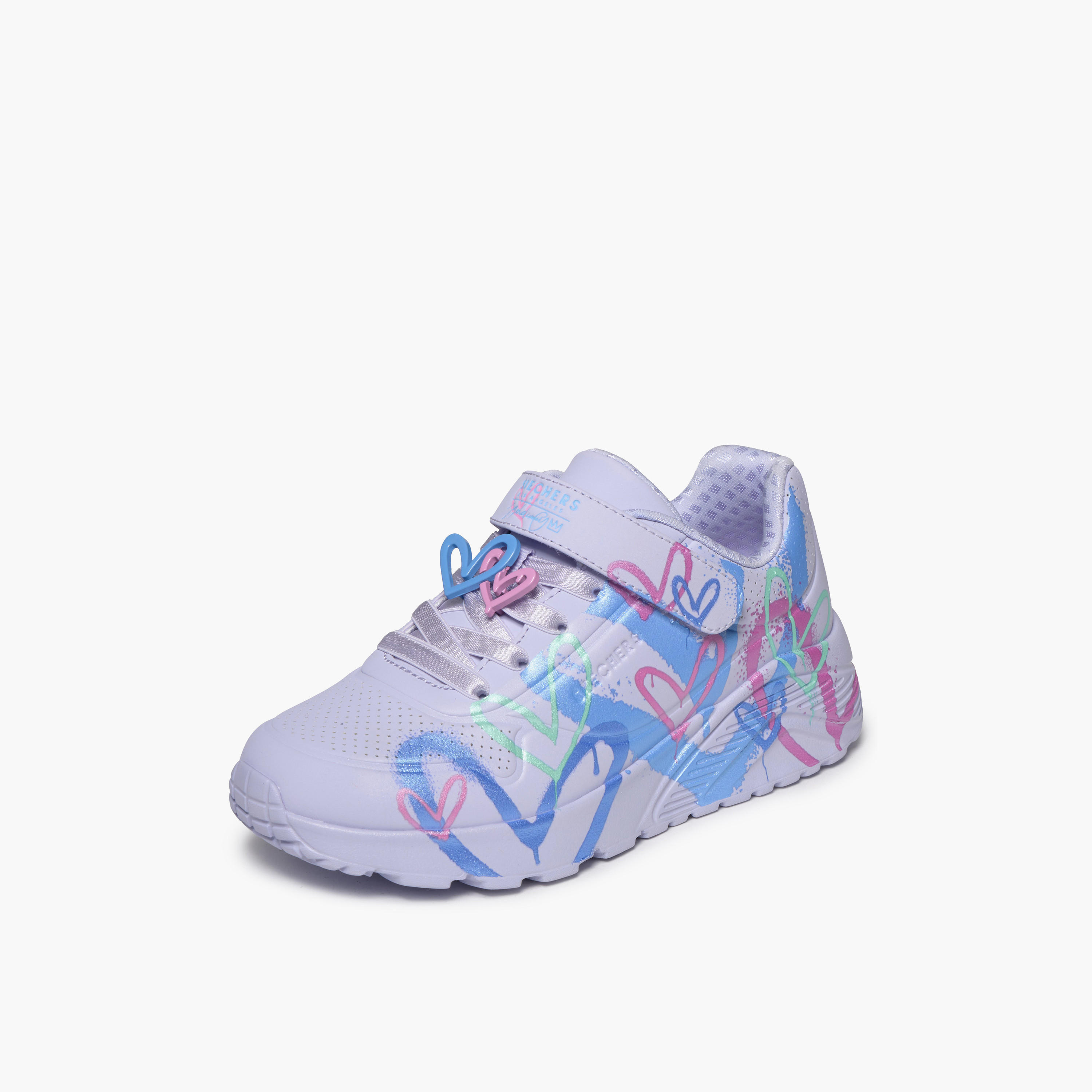 Skechers Girls UNO LITE Hook & Loop Sneakers-girls-shoes-sports-image-4