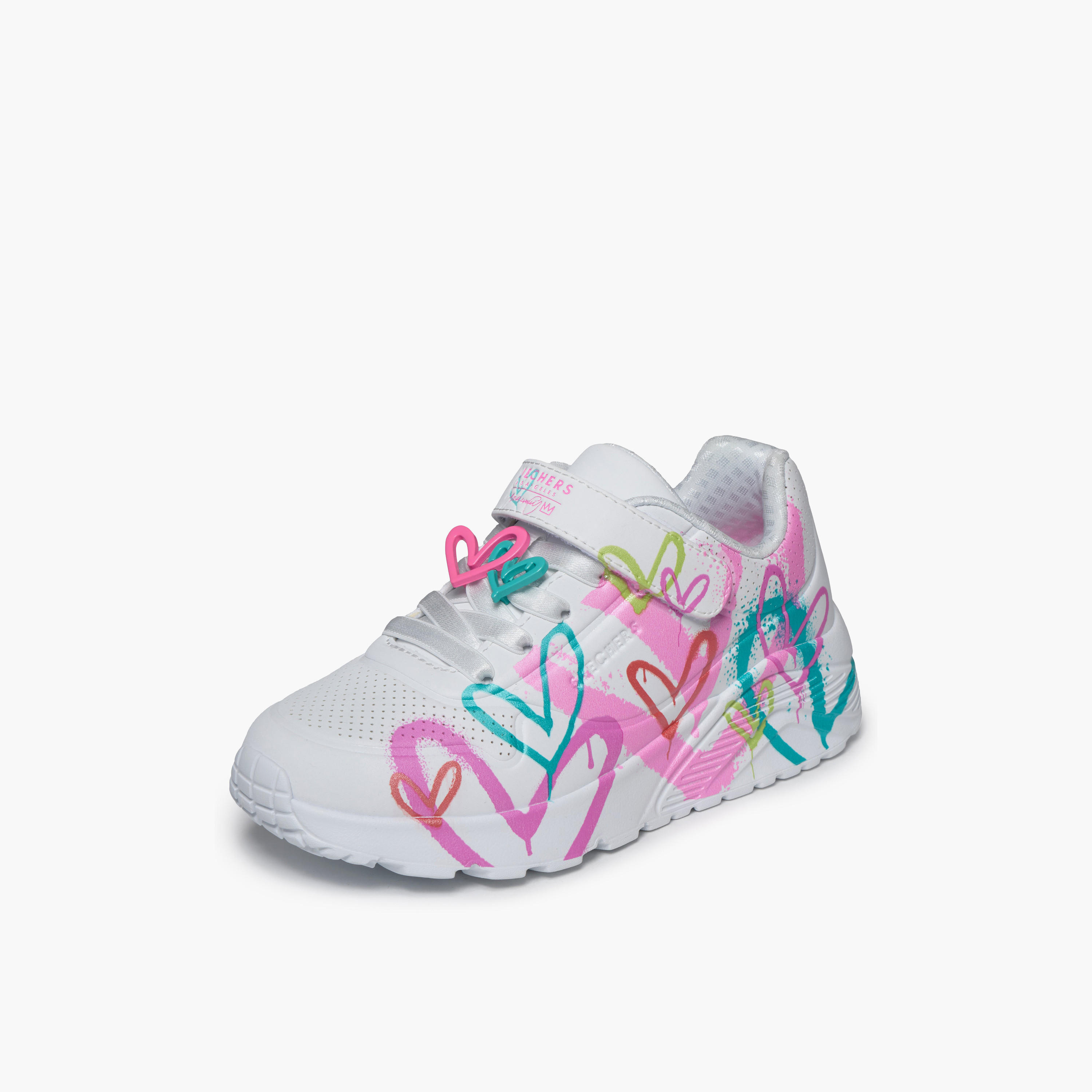 Skechers Girls UNO LITE Hook & Loop Sneakers-girls-shoes-sports-image-4