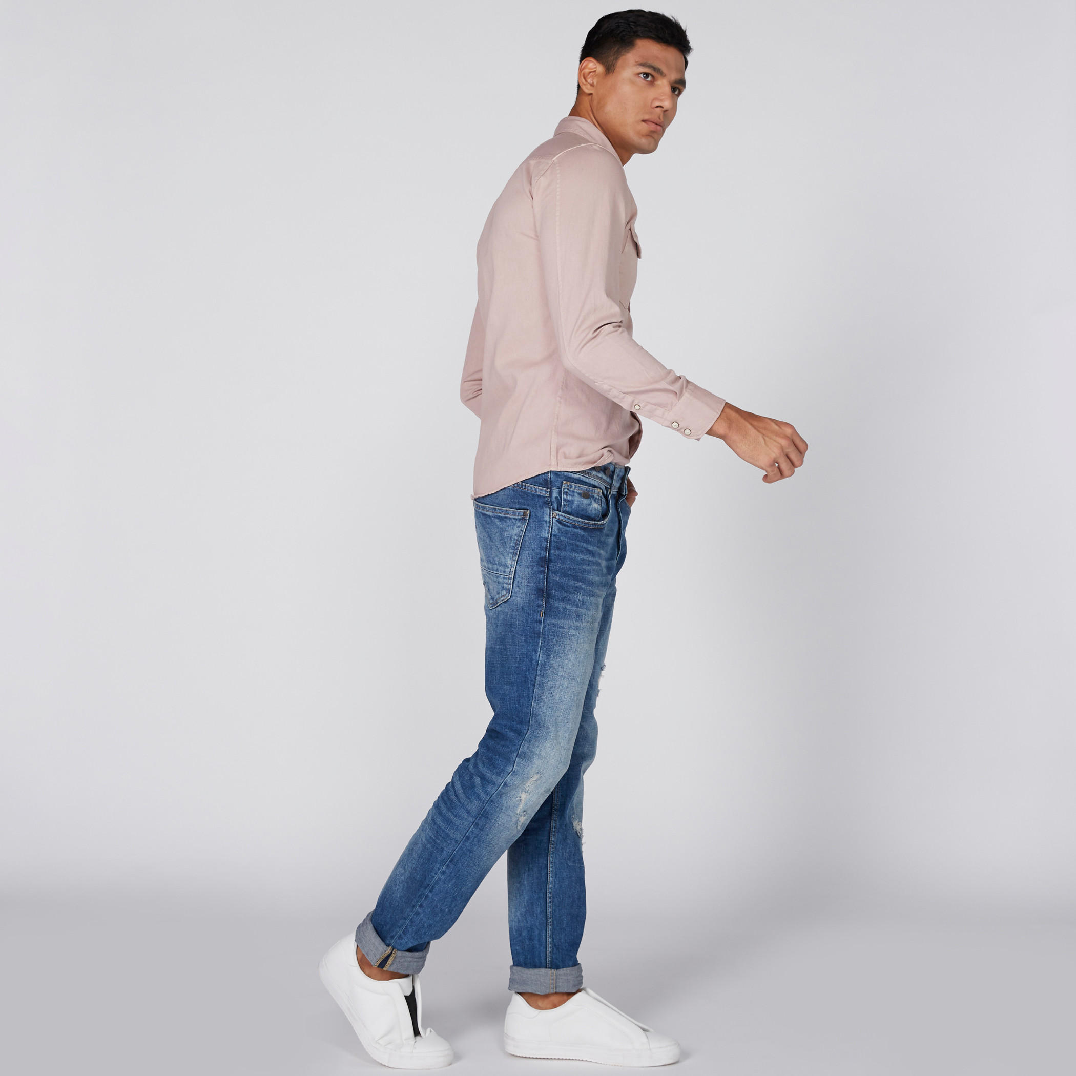 قميص بأكمام طويلة وأزرار وجيوب من لي كوبر-men-clothing-shirts-image-3