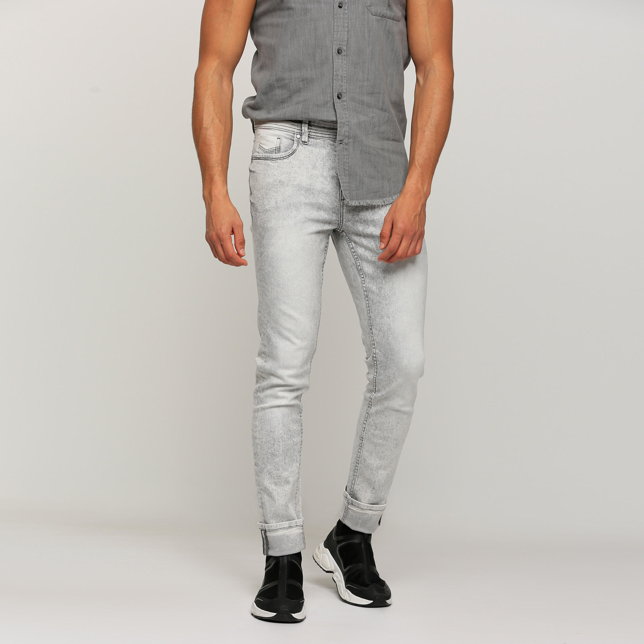 بنطال جينز طويل بجيوب من لي كوبر-men-clothing-bottoms-jeans-image-1