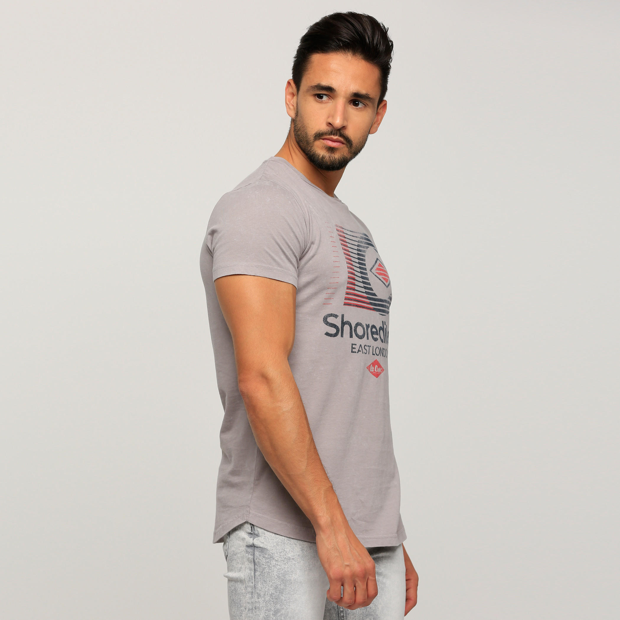 Lee Cooper Printed T-Shirt with Round Neck and Short Sleeves-men-clothing-tshirtsandpolos-tshirts-image-3
