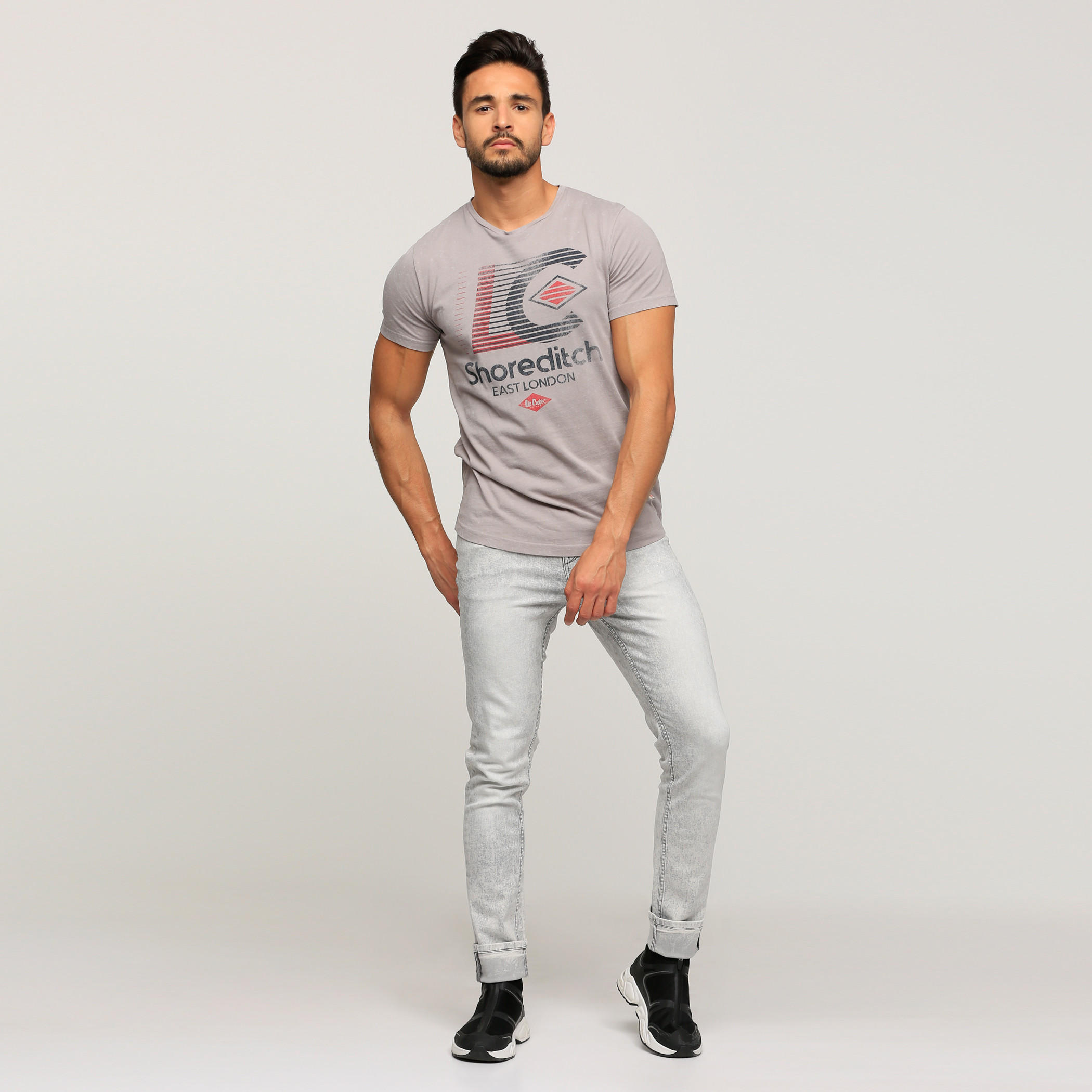 Lee Cooper Printed T-Shirt with Round Neck and Short Sleeves-men-clothing-tshirtsandpolos-tshirts-image-5