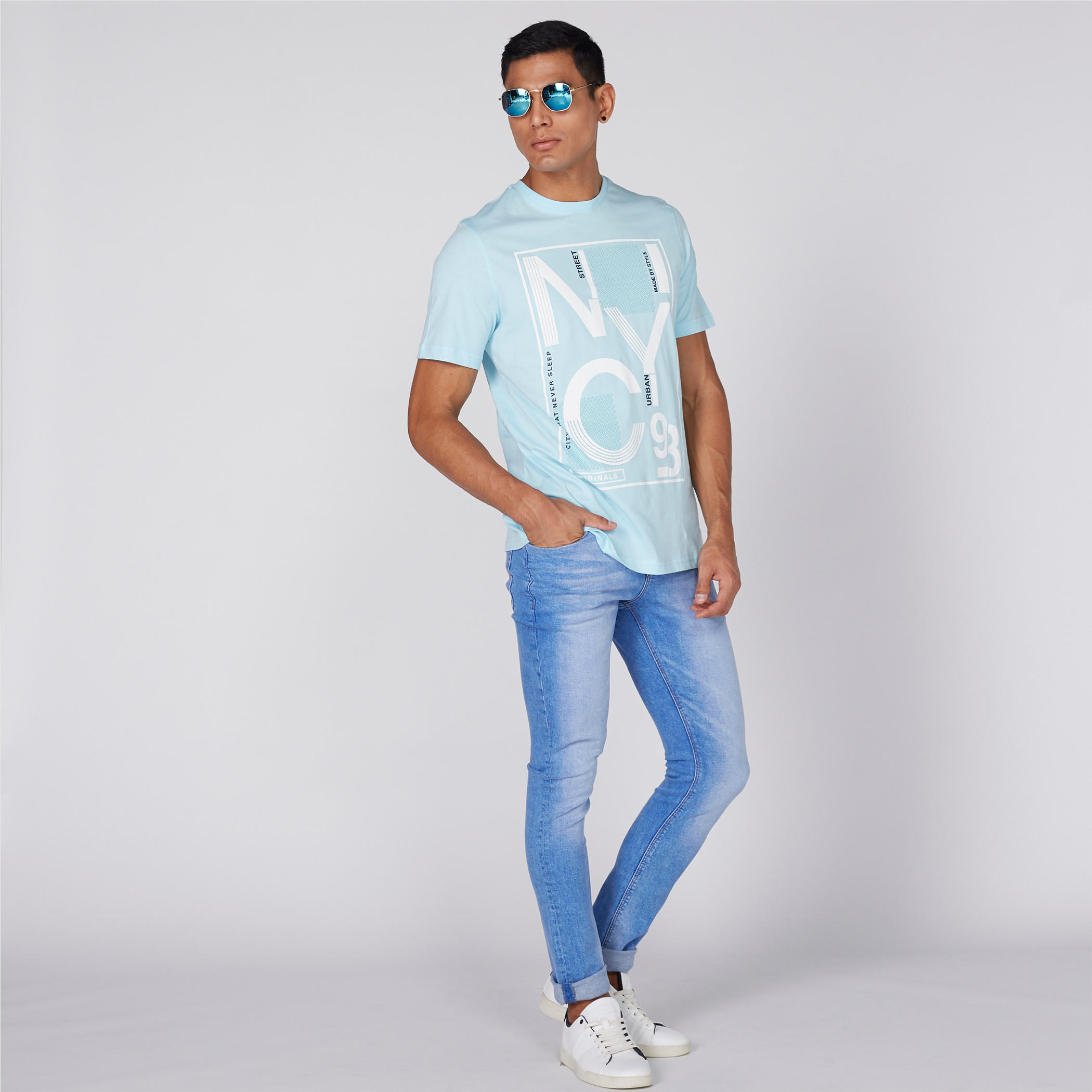 Lee Cooper Full Length Jeans with Button Closure and Pocket Detail-men-clothing-bottoms-jeans-image-2