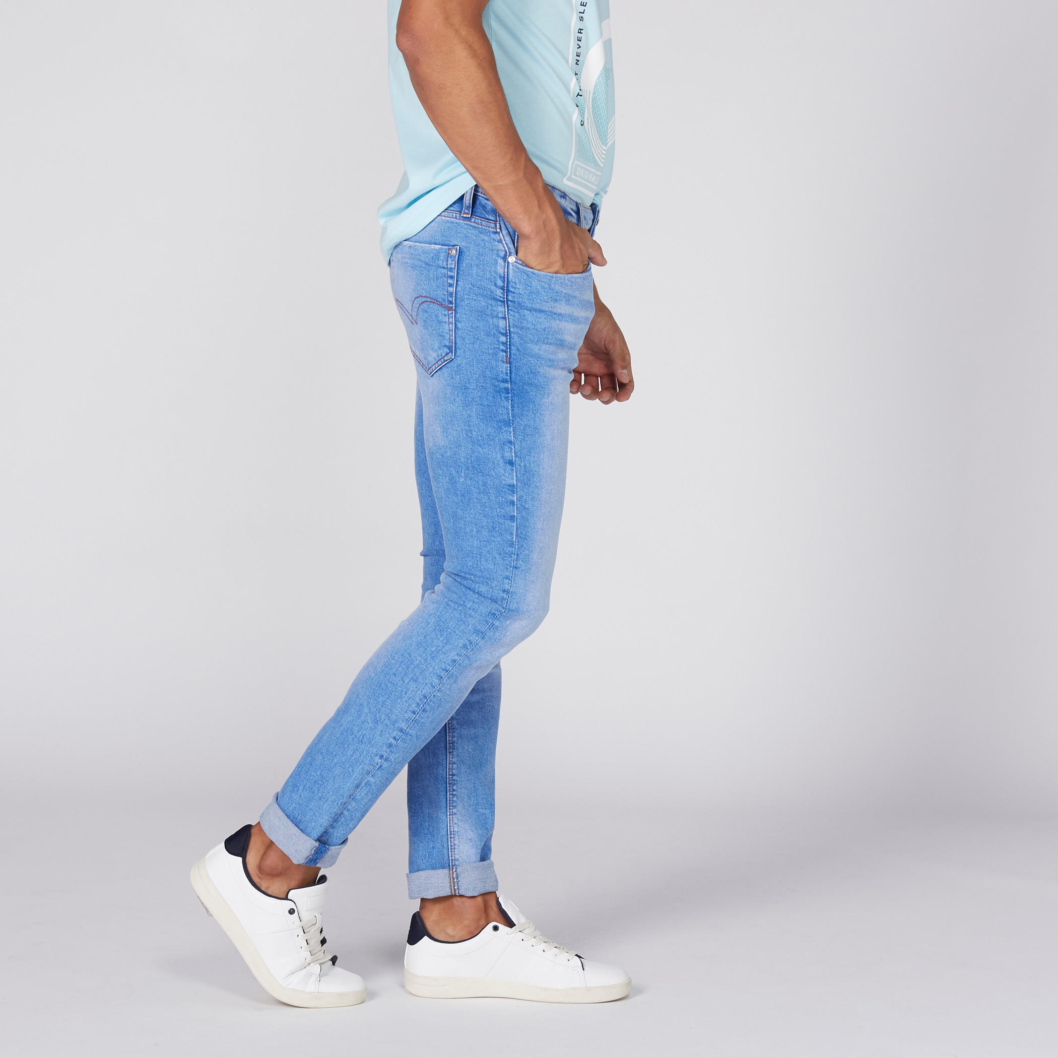 Lee Cooper Full Length Jeans with Button Closure and Pocket Detail-men-clothing-bottoms-jeans-image-3
