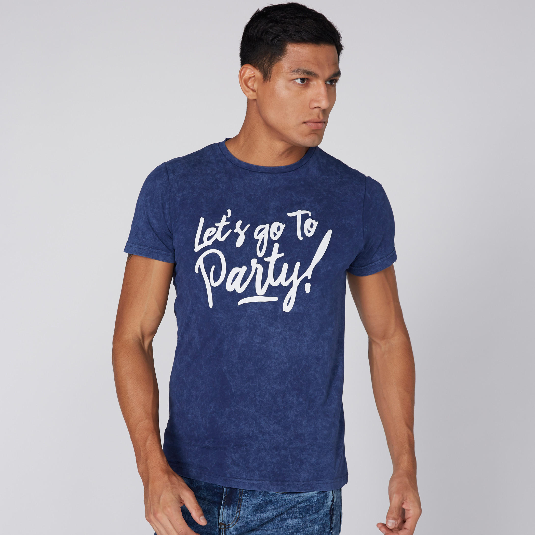 Lee Cooper Printed T-Shirt with Short Sleeves-men-clothing-tshirtsandpolos-tshirts-image-1