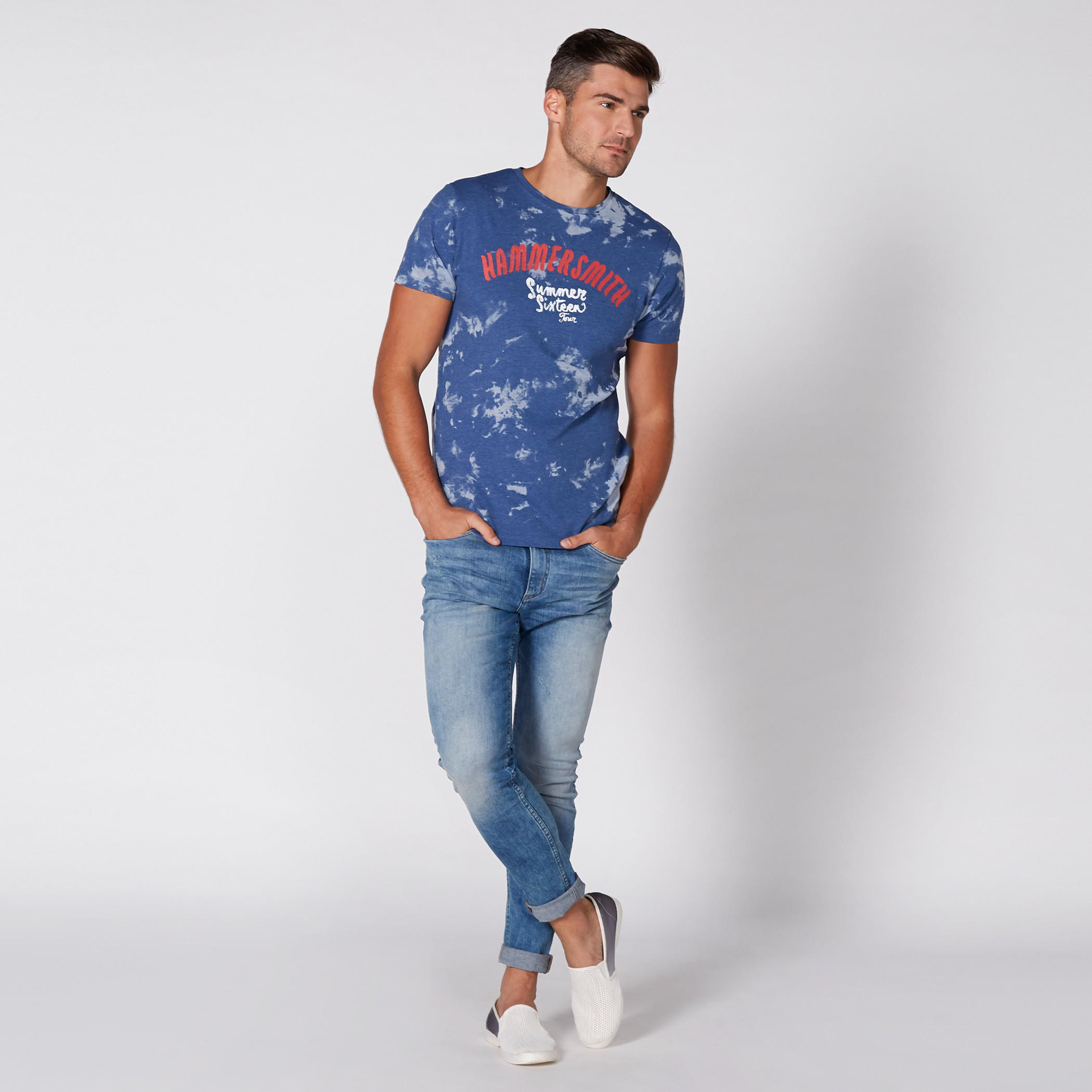 Lee Cooper Printed T-Shirt with Round Neck and Short Sleeves-men-clothing-tshirtsandpolos-tshirts-image-2