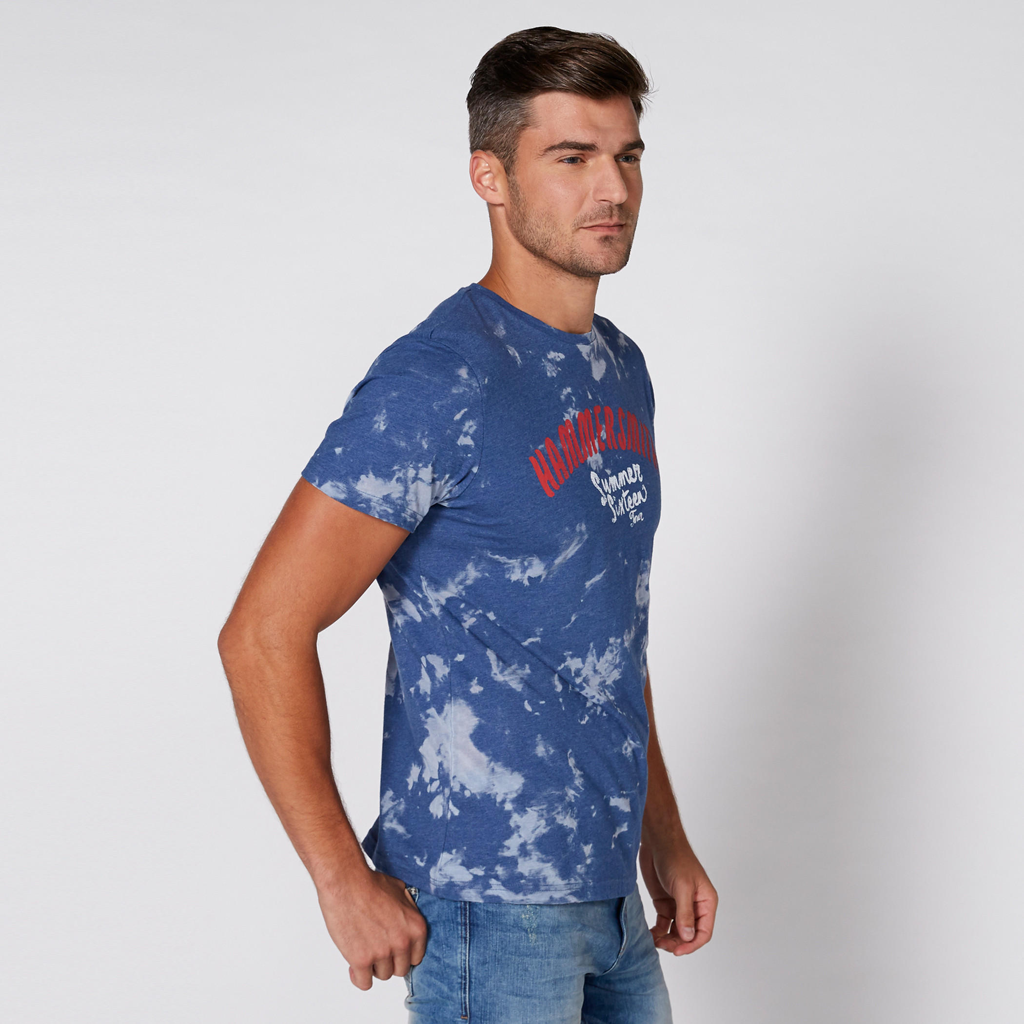 Lee Cooper Printed T-Shirt with Round Neck and Short Sleeves-men-clothing-tshirtsandpolos-tshirts-image-3
