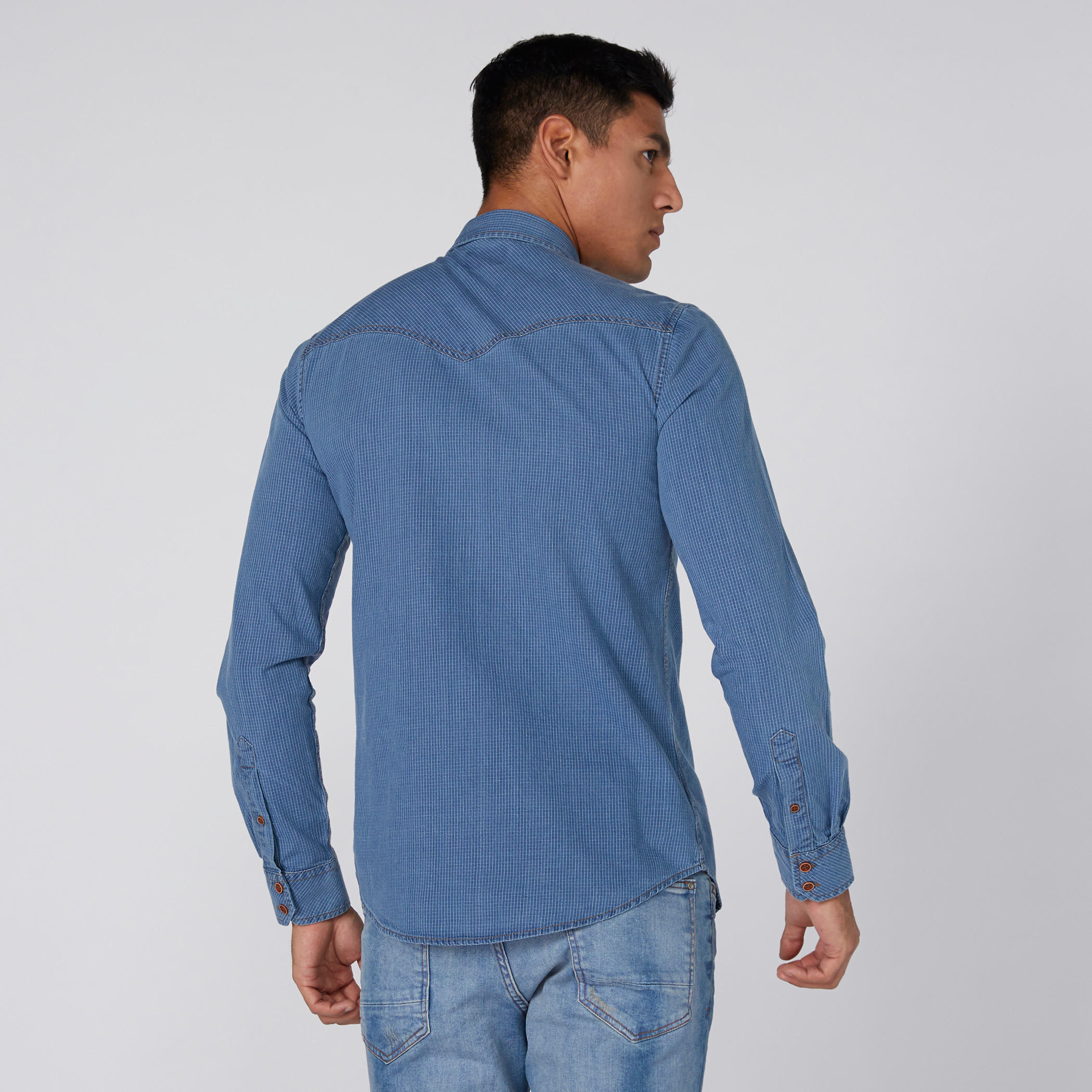 قميص كاروهات بأكمام طويلة من لي كوبر-men-clothing-shirts-image-4