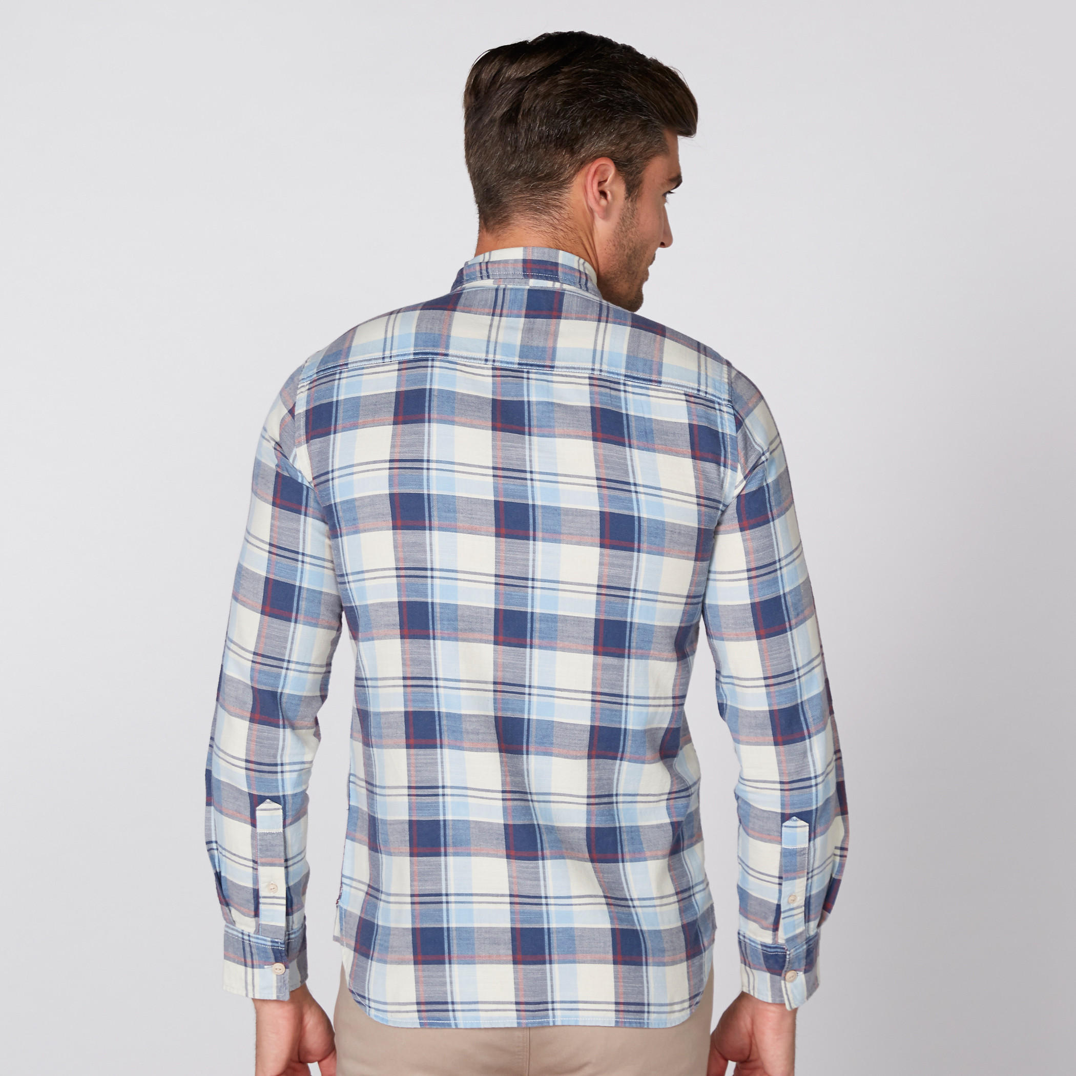 Lee Cooper Chequered Shirt with Long Sleeves and Complete Placket-men-clothing-shirts-image-4