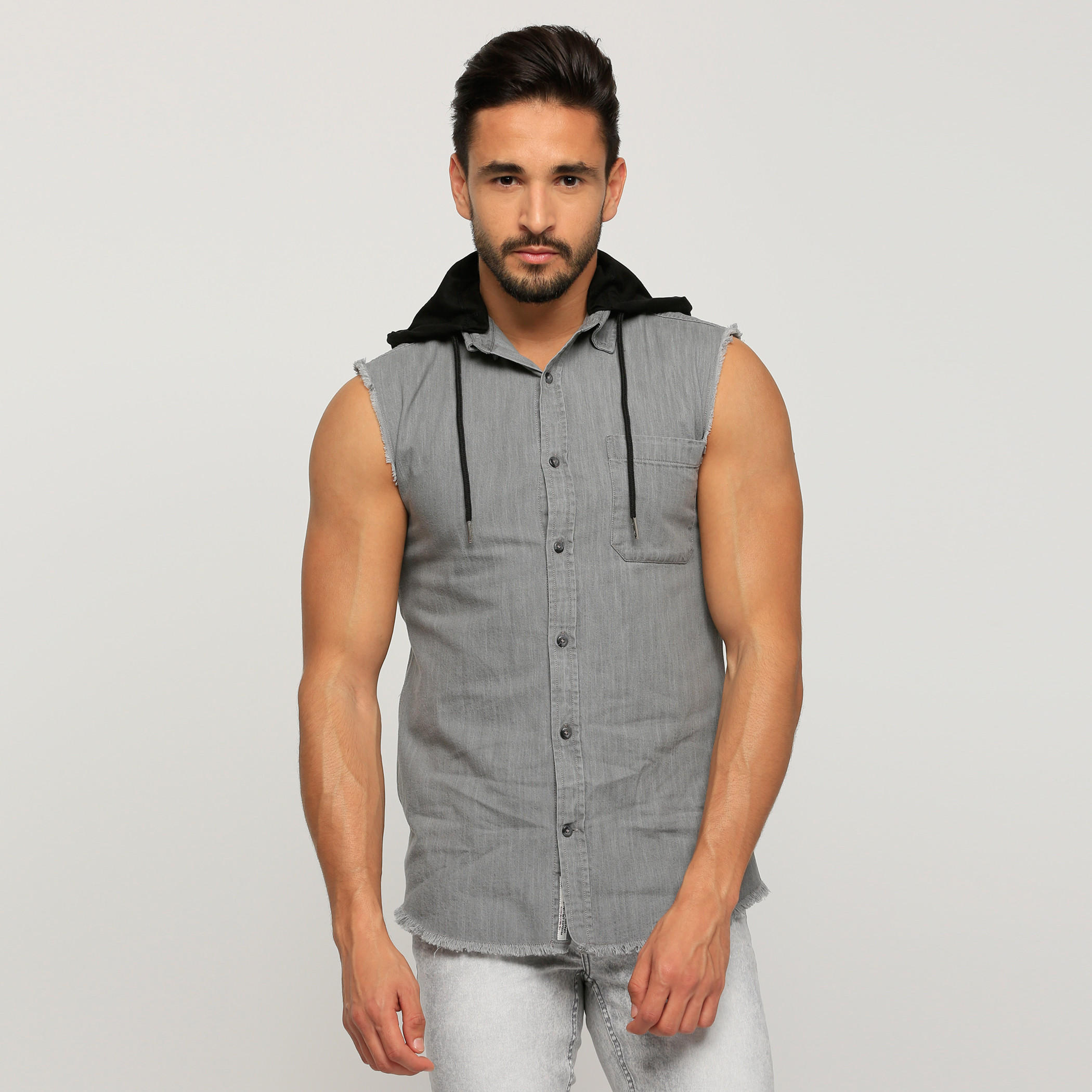 قميص دون أكمام بقبعة من لي كوبر-men-clothing-shirts-image-1