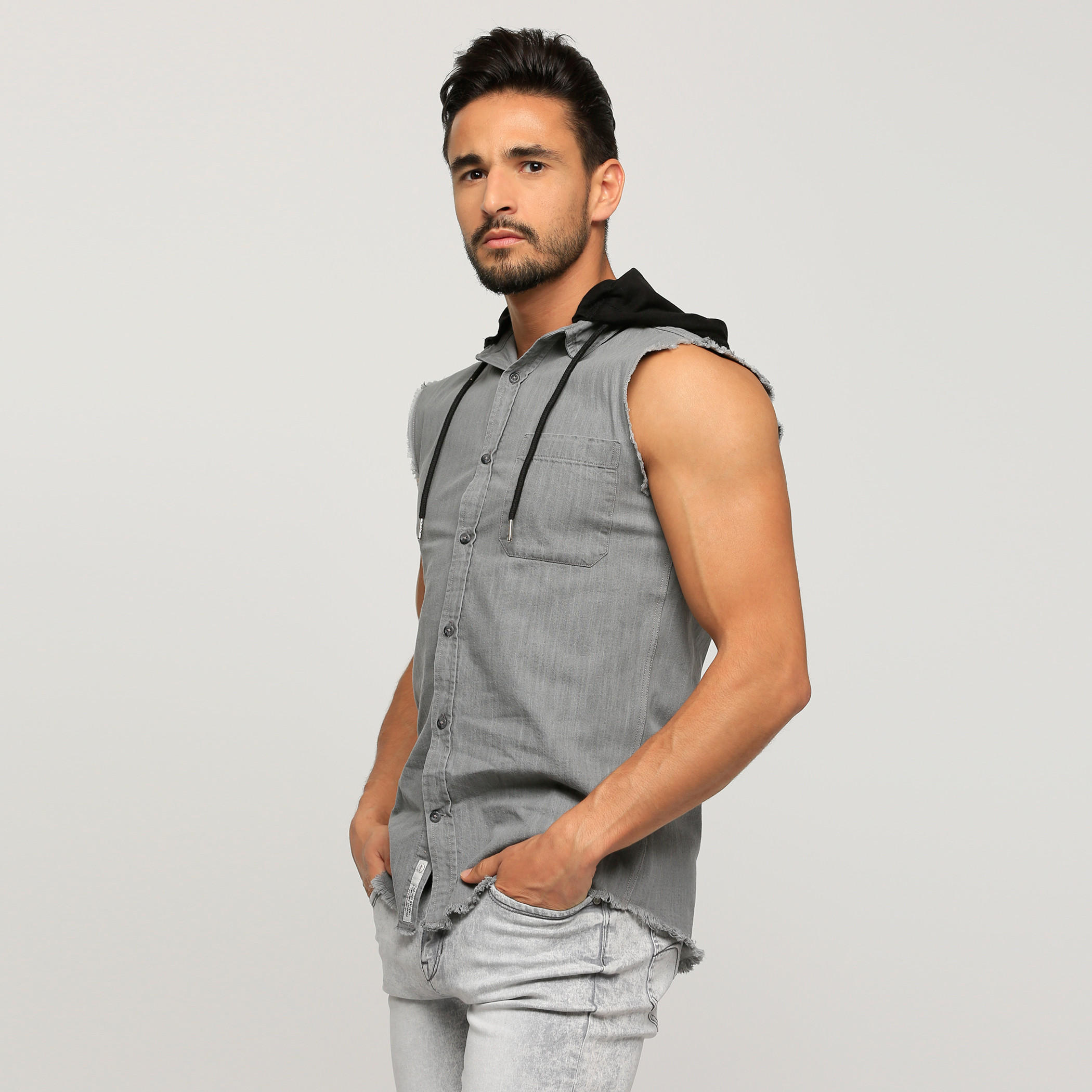 قميص دون أكمام بقبعة من لي كوبر-men-clothing-shirts-image-3