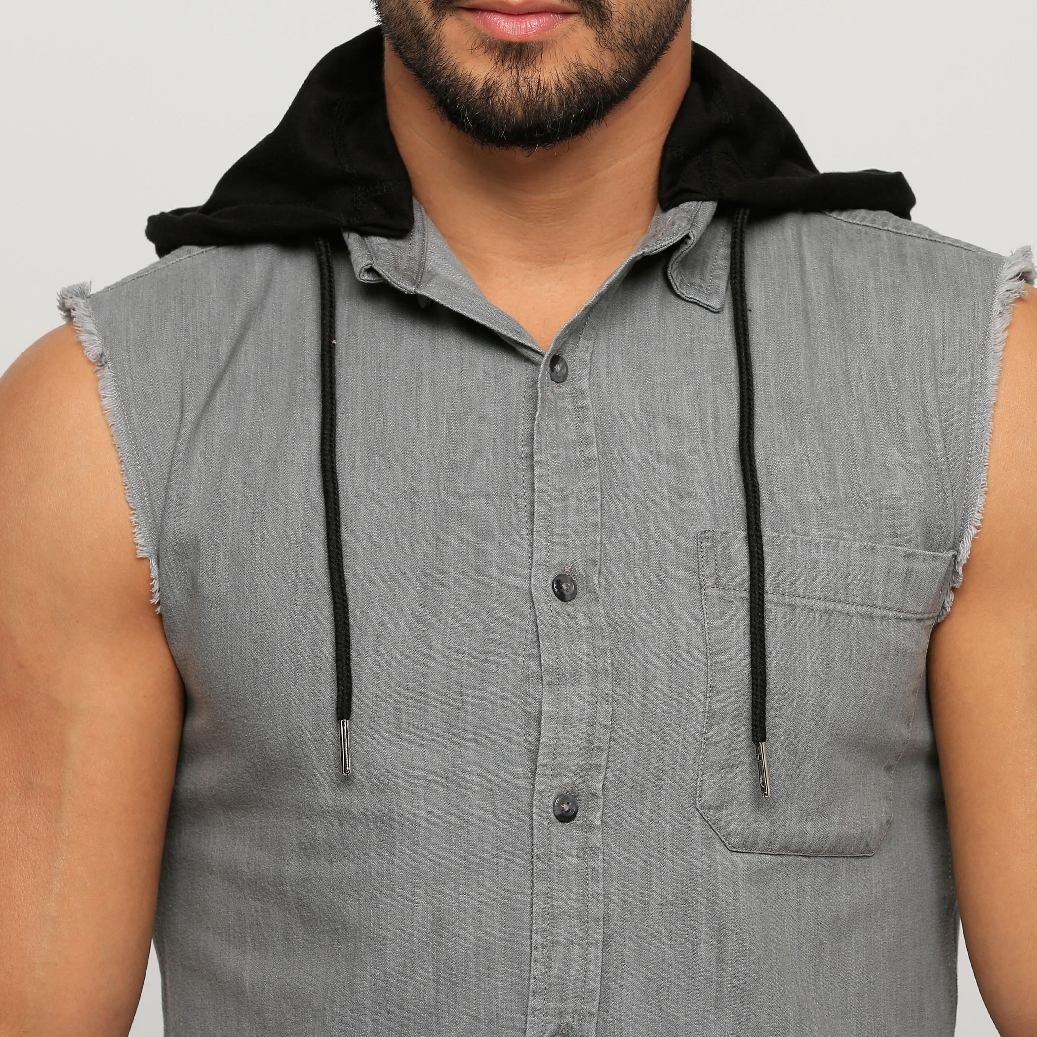قميص دون أكمام بقبعة من لي كوبر-men-clothing-shirts-image-4