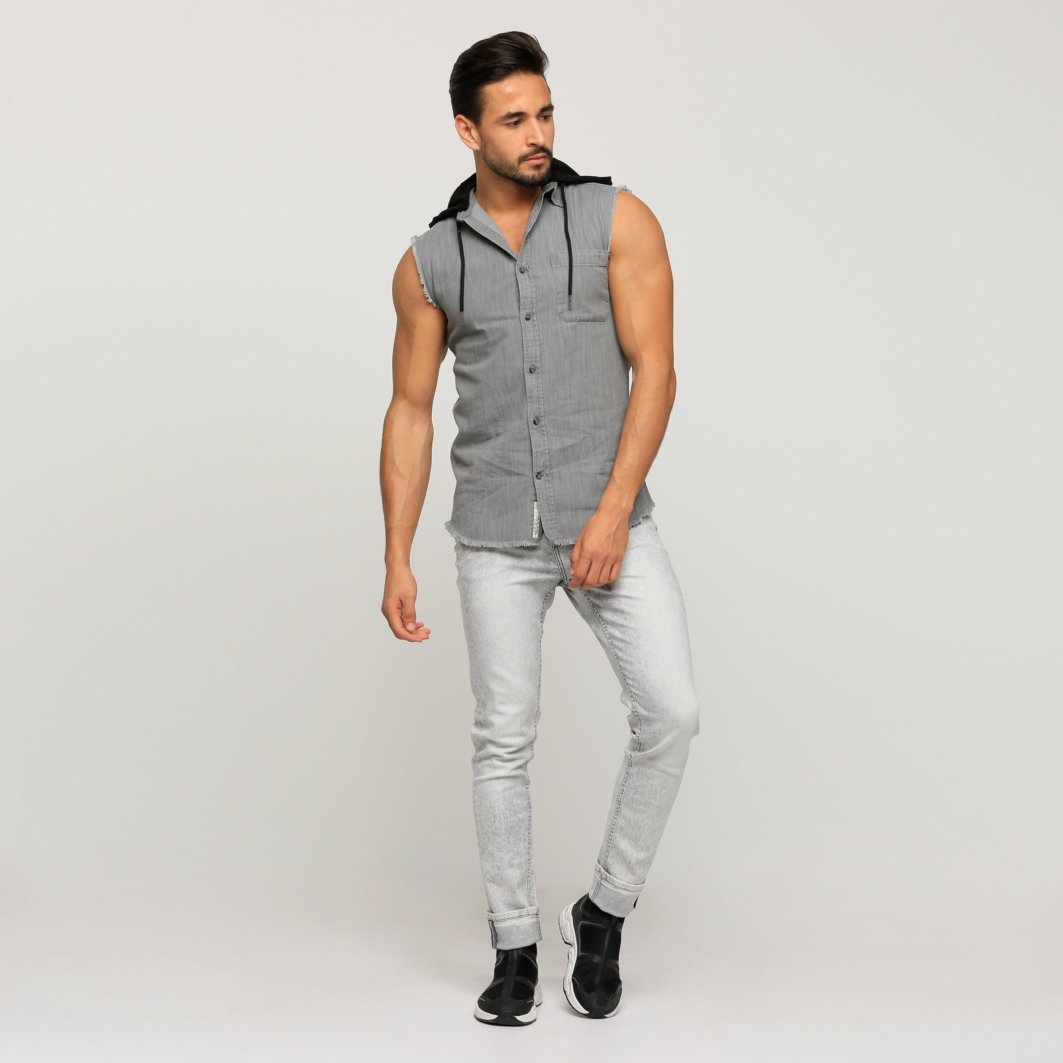 قميص دون أكمام بقبعة من لي كوبر-men-clothing-shirts-image-5