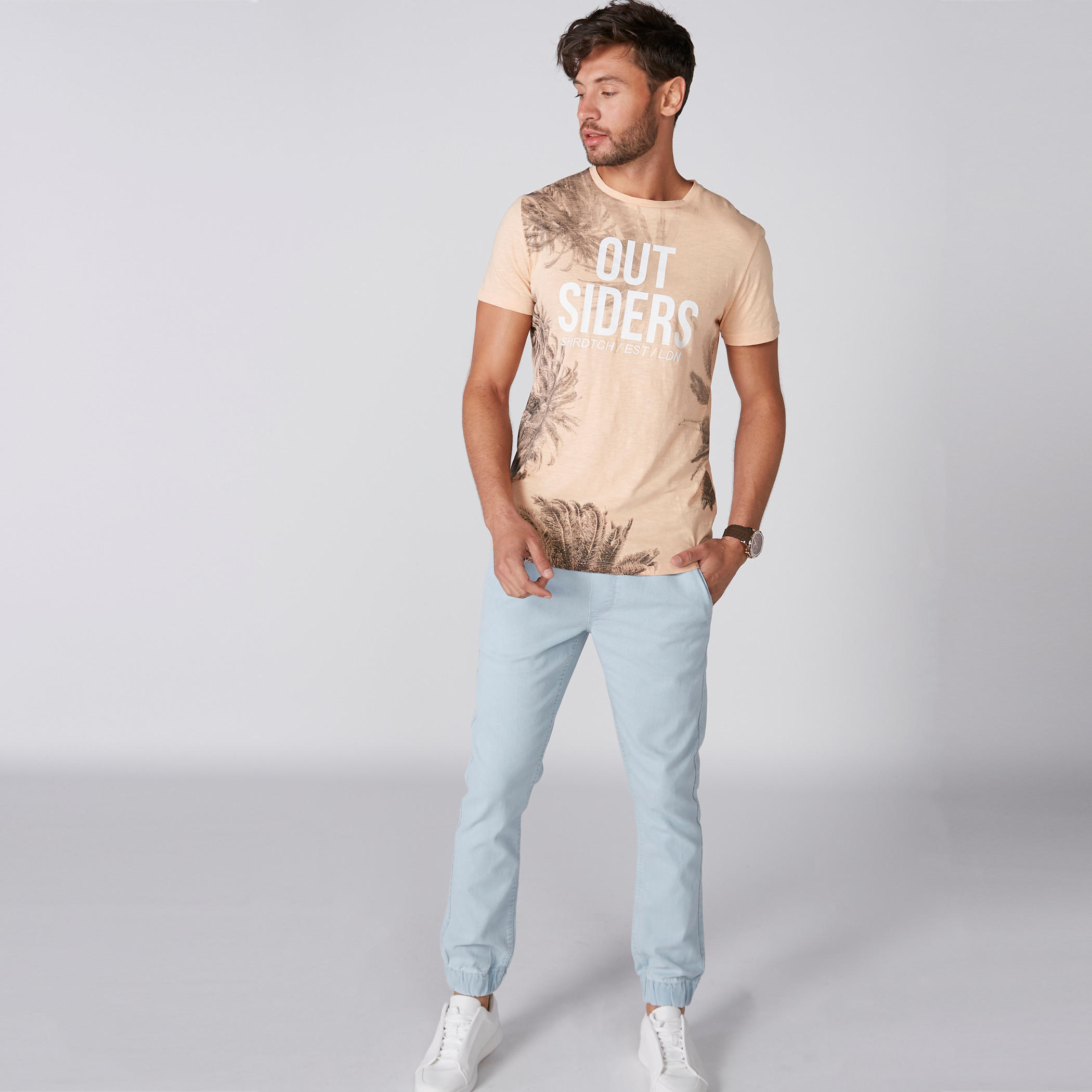 Printed T-Shirt with Round Neck and Short Sleeves-men-clothing-tshirtsandpolos-tshirts-image-3