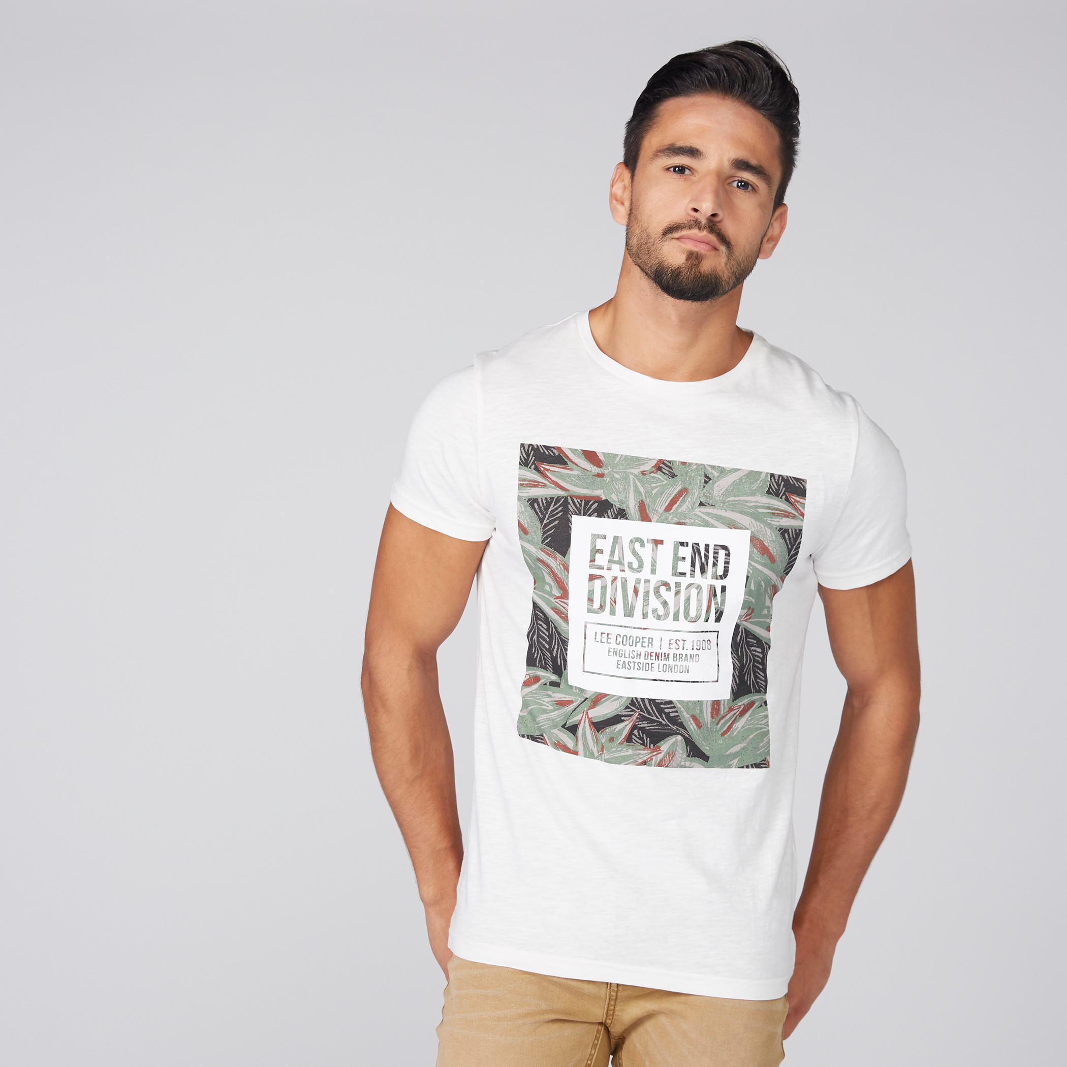 Printed T-Shirt with Round Neck and Short Sleeves-men-clothing-tshirtsandpolos-tshirts-image-1