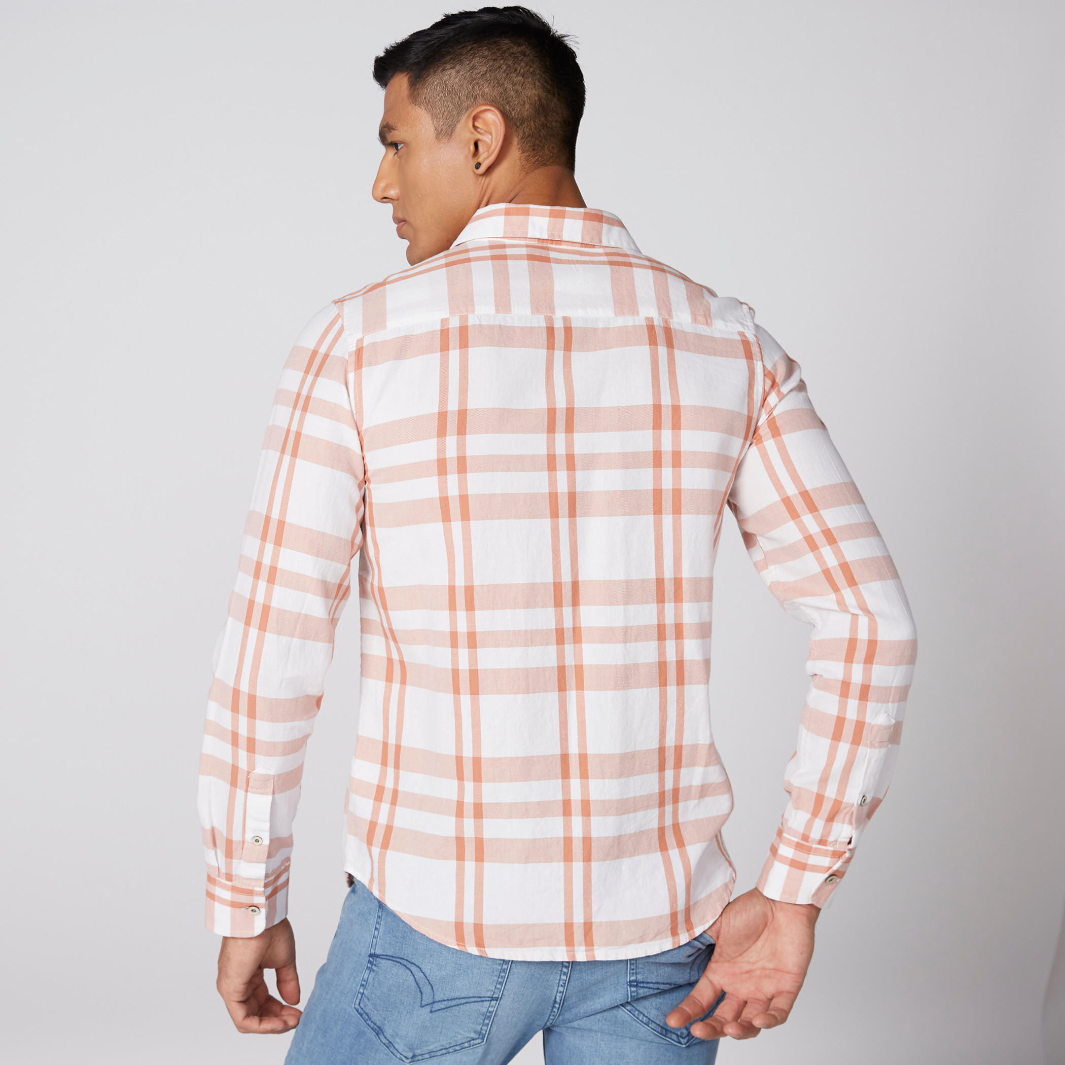Lee Cooper Chequered Shirt with Long Sleeves and Complete Placket-men-clothing-shirts-image-2