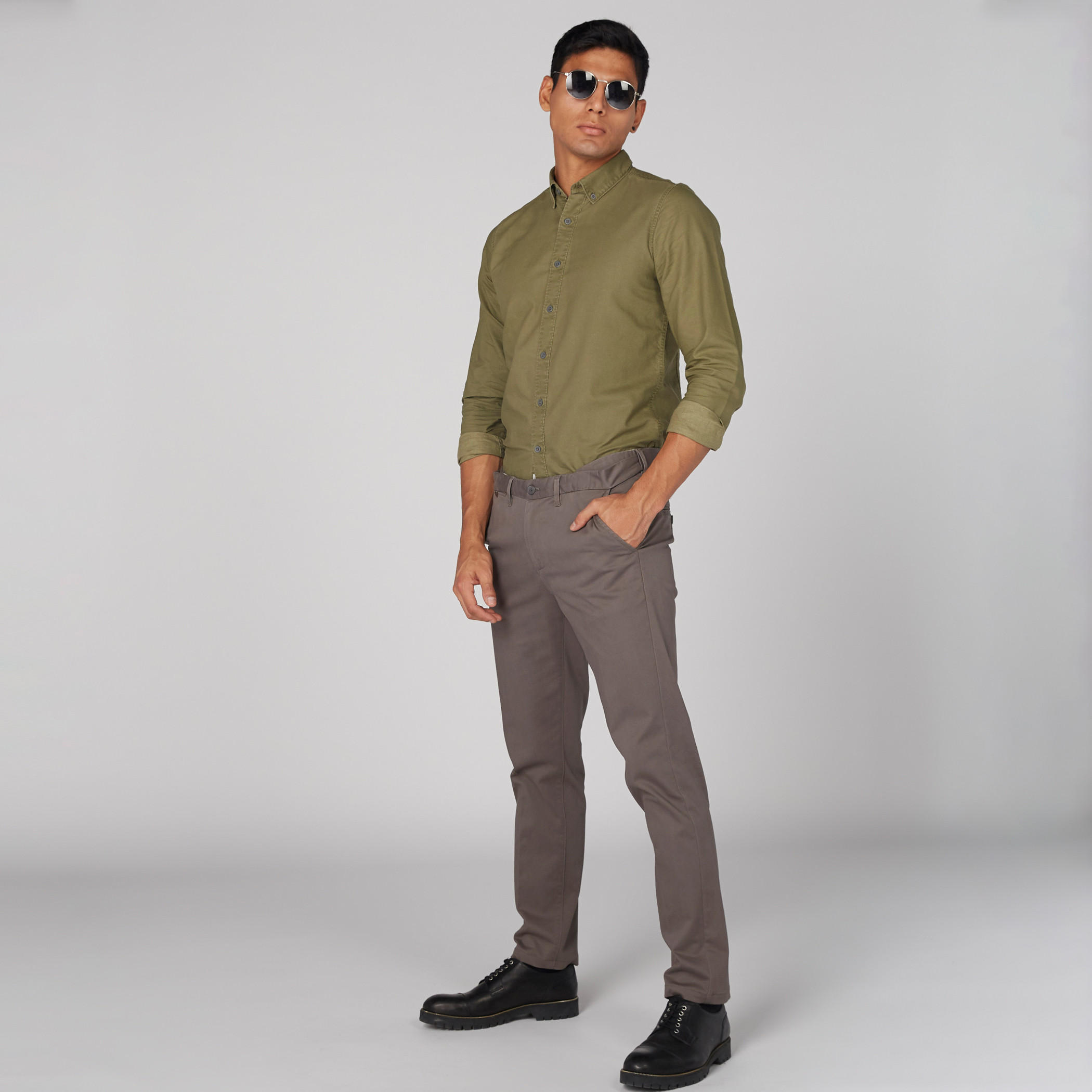 Lee Cooper Long Sleeves Shirt with Complete Placket-men-clothing-shirts-image-1