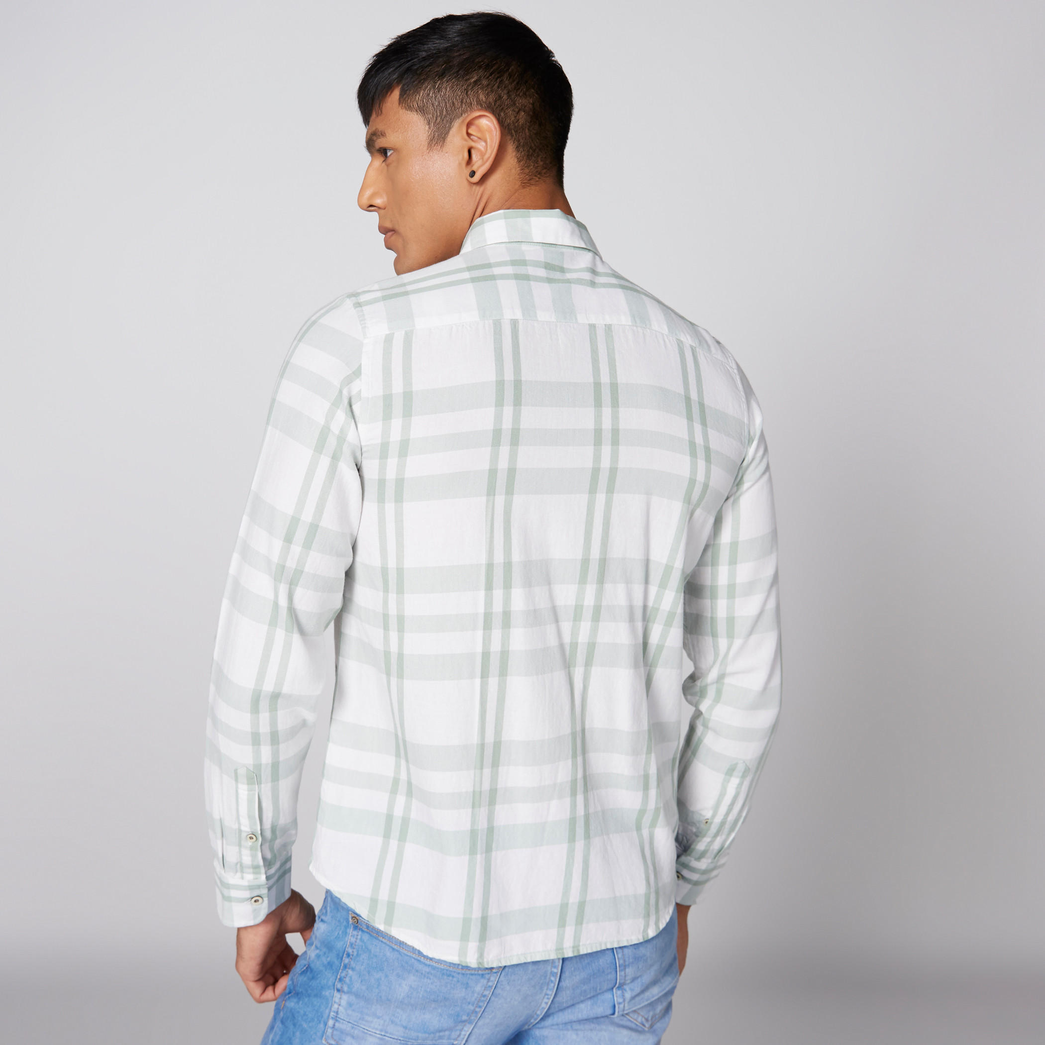 قميص كاروهات بأكمام طويلة وأزرار من لي كوبر-men-clothing-shirts-image-2