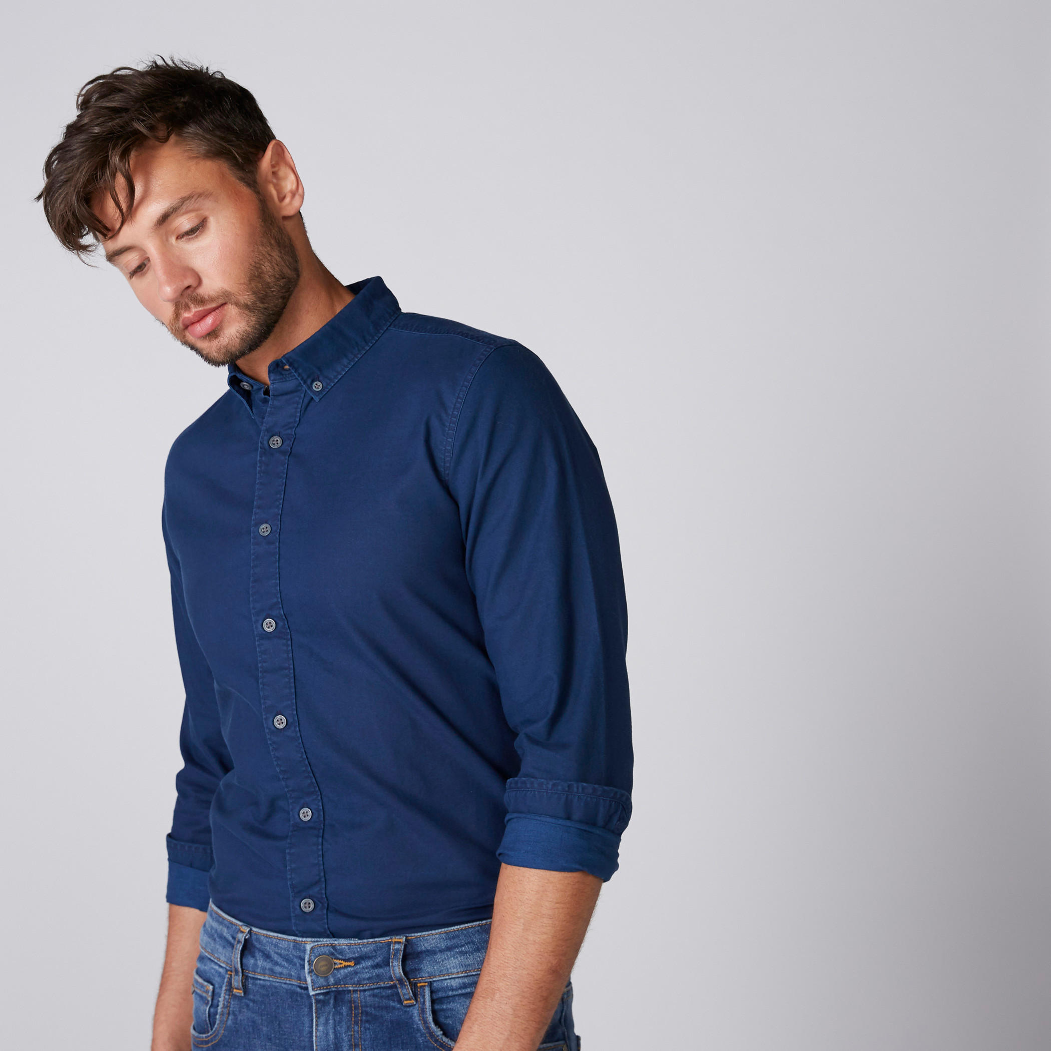 Lee Cooper Long Sleeves Shirt with Complete Placket-men-clothing-shirts-image-1