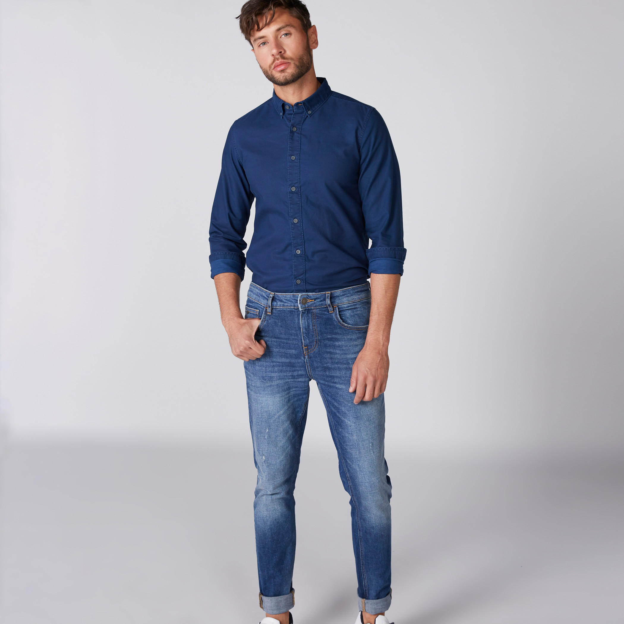 Lee Cooper Long Sleeves Shirt with Complete Placket-men-clothing-shirts-image-4