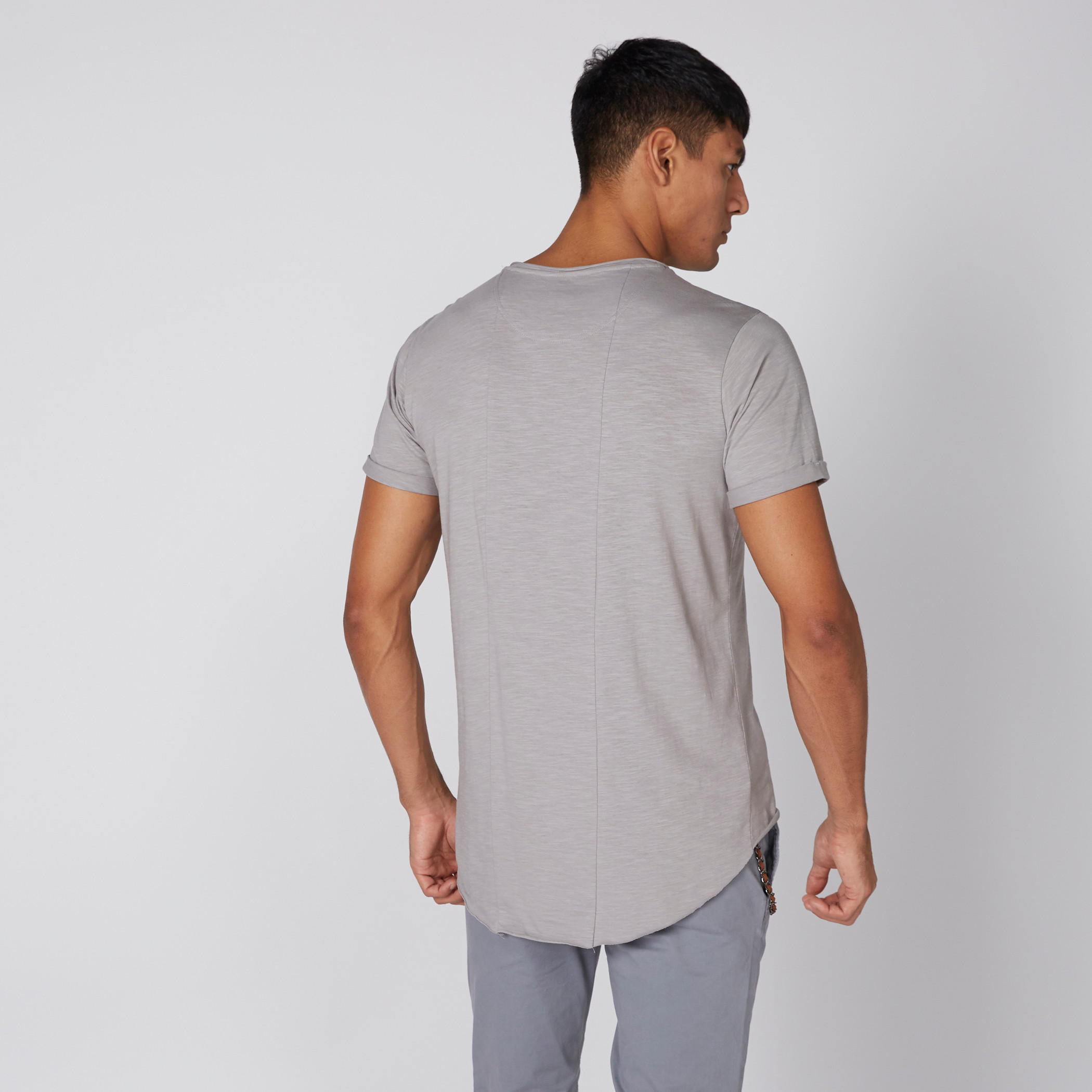 تيشيرت بياقة مستديرة وأكمام قصيرة من لي كوبر-men-clothing-tshirtsandpolos-tshirts-image-3