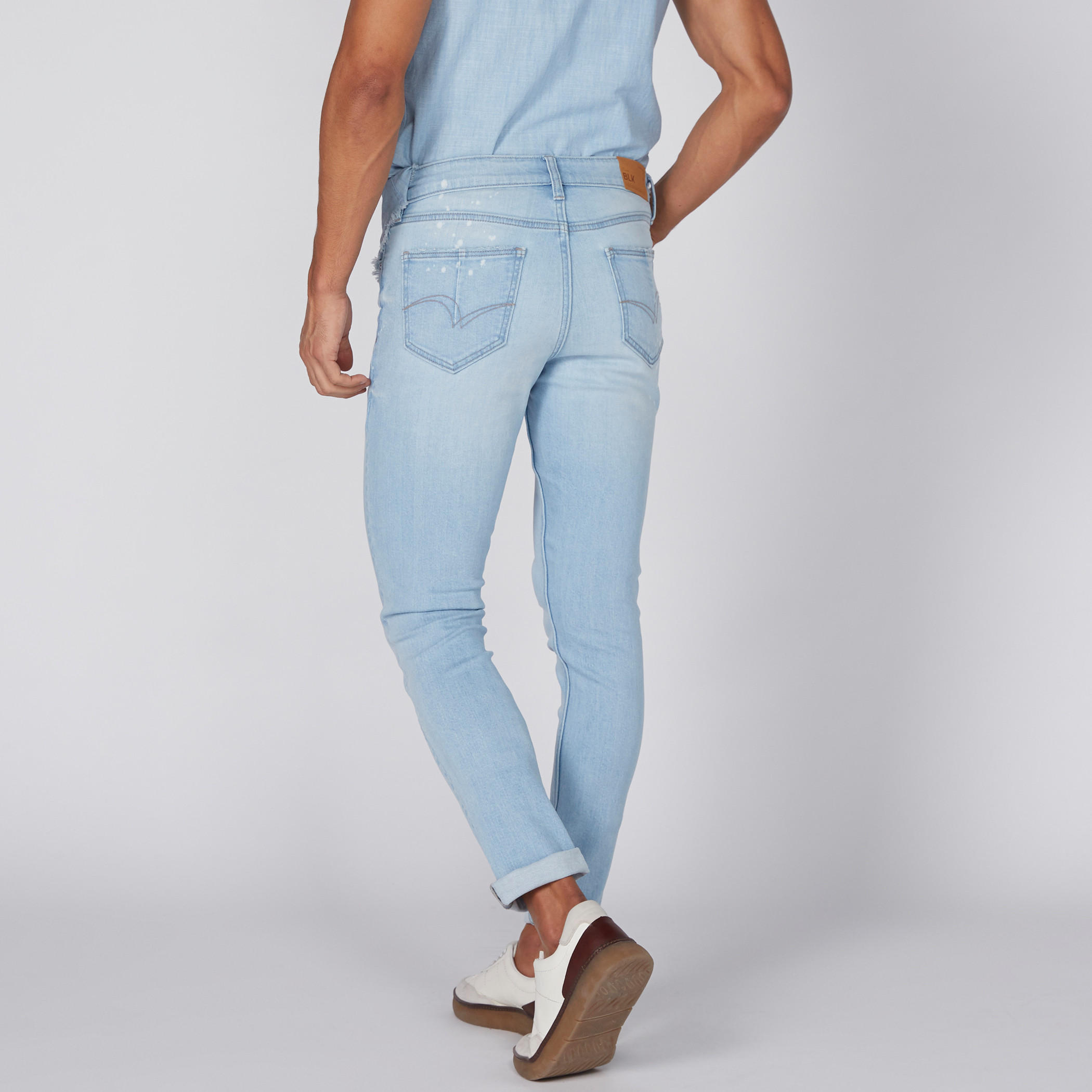 بنطال جينز طويل بقصة ضيقة من لي كوبر-men-clothing-bottoms-jeans-image-5