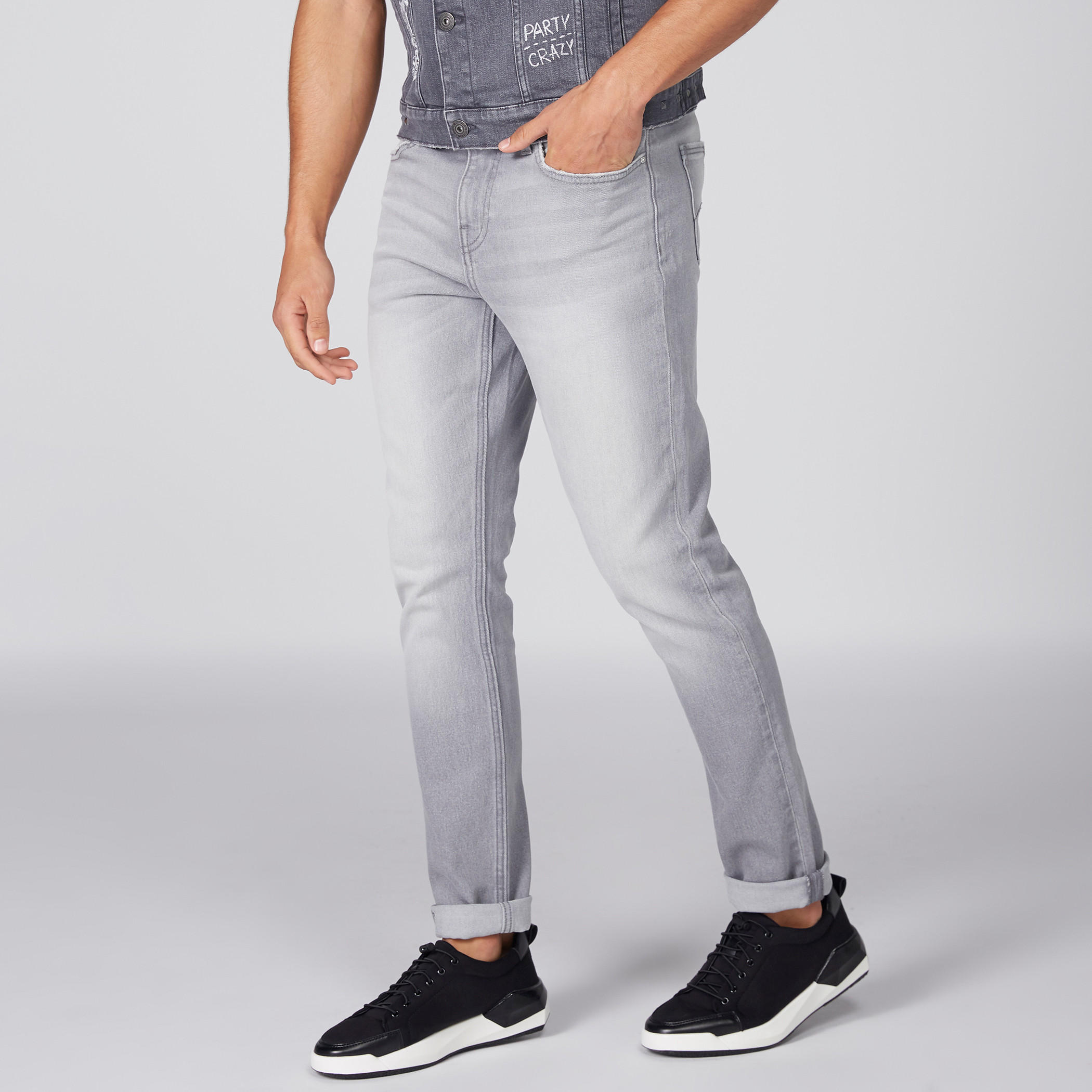 Lee Cooper Full Length Jeans with Button Closure and Pocket Detail-men-clothing-bottoms-jeans-image-4