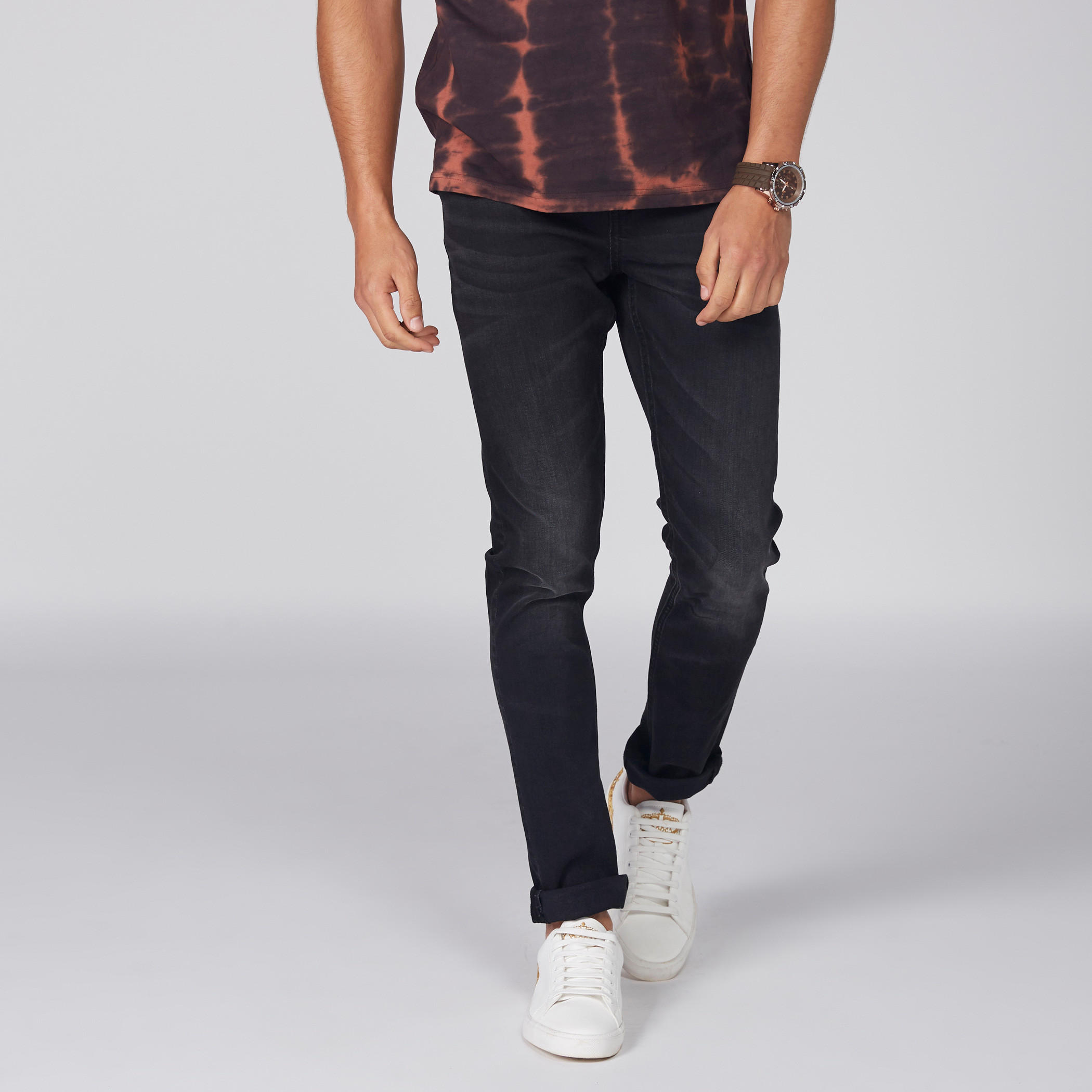 بنطال جينز طويل بزر إغلاق وجيوب من لي كوبر-men-clothing-bottoms-jeans-image-1