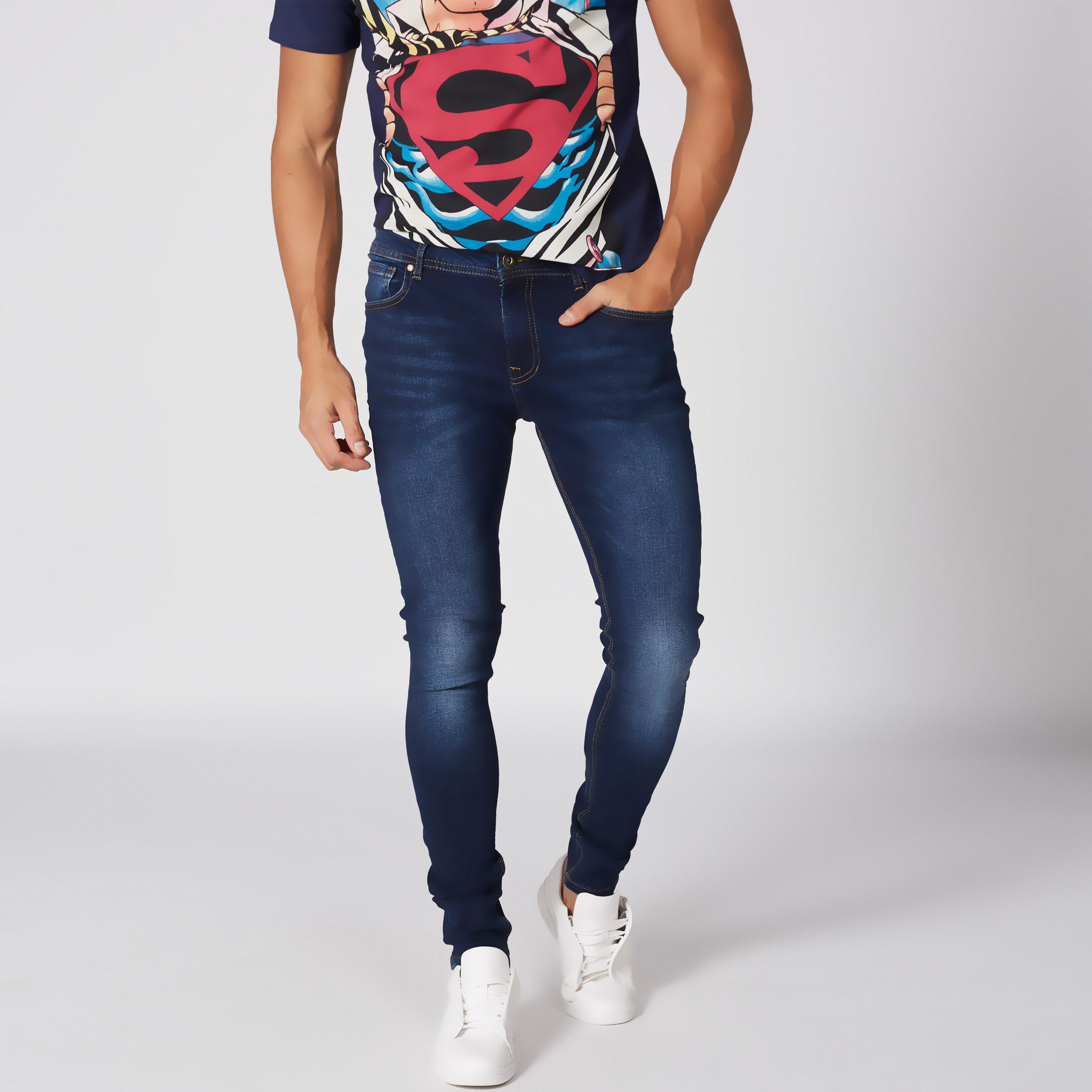 بنطال جينز طويل بجيب وزر إغلاق من لي كوبر-men-clothing-bottoms-jeans-image-2