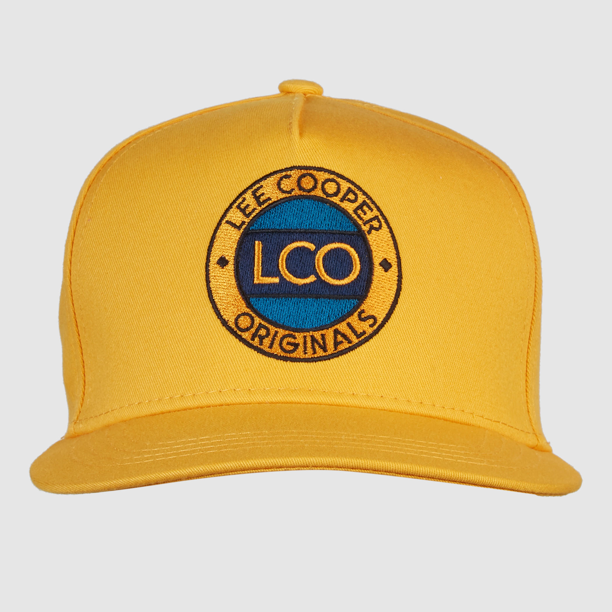 Lee Cooper Embroidered Cap with Snap Closure-men-caps-image-1