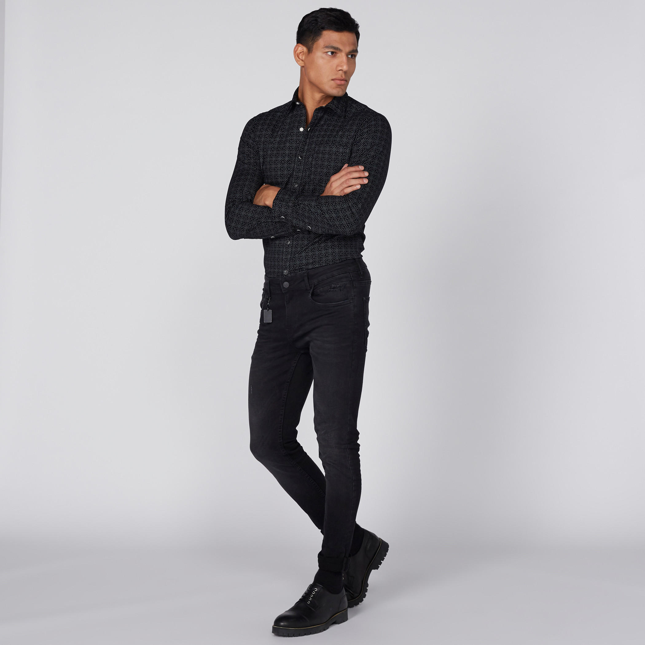 Lee Cooper Printed Shirt with Long Sleeves-men-clothing-shirts-image-2