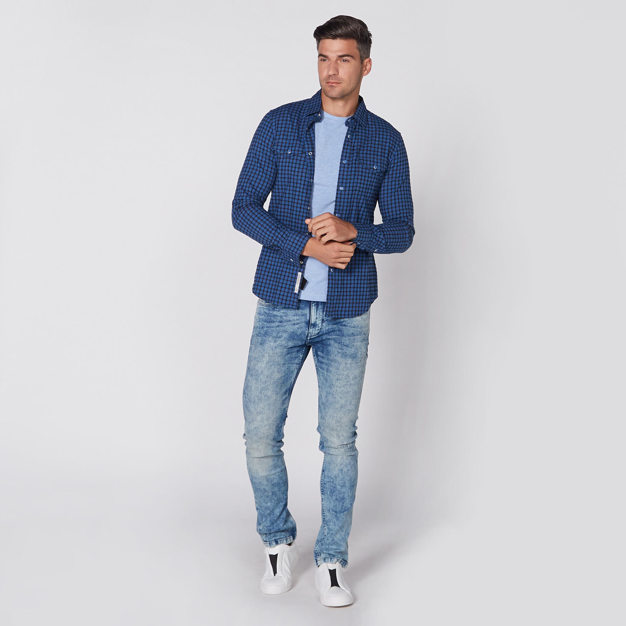 تيشيرت بأكمام قصيرة من لي كوبر-men-clothing-tshirtsandpolos-tshirts-image-3