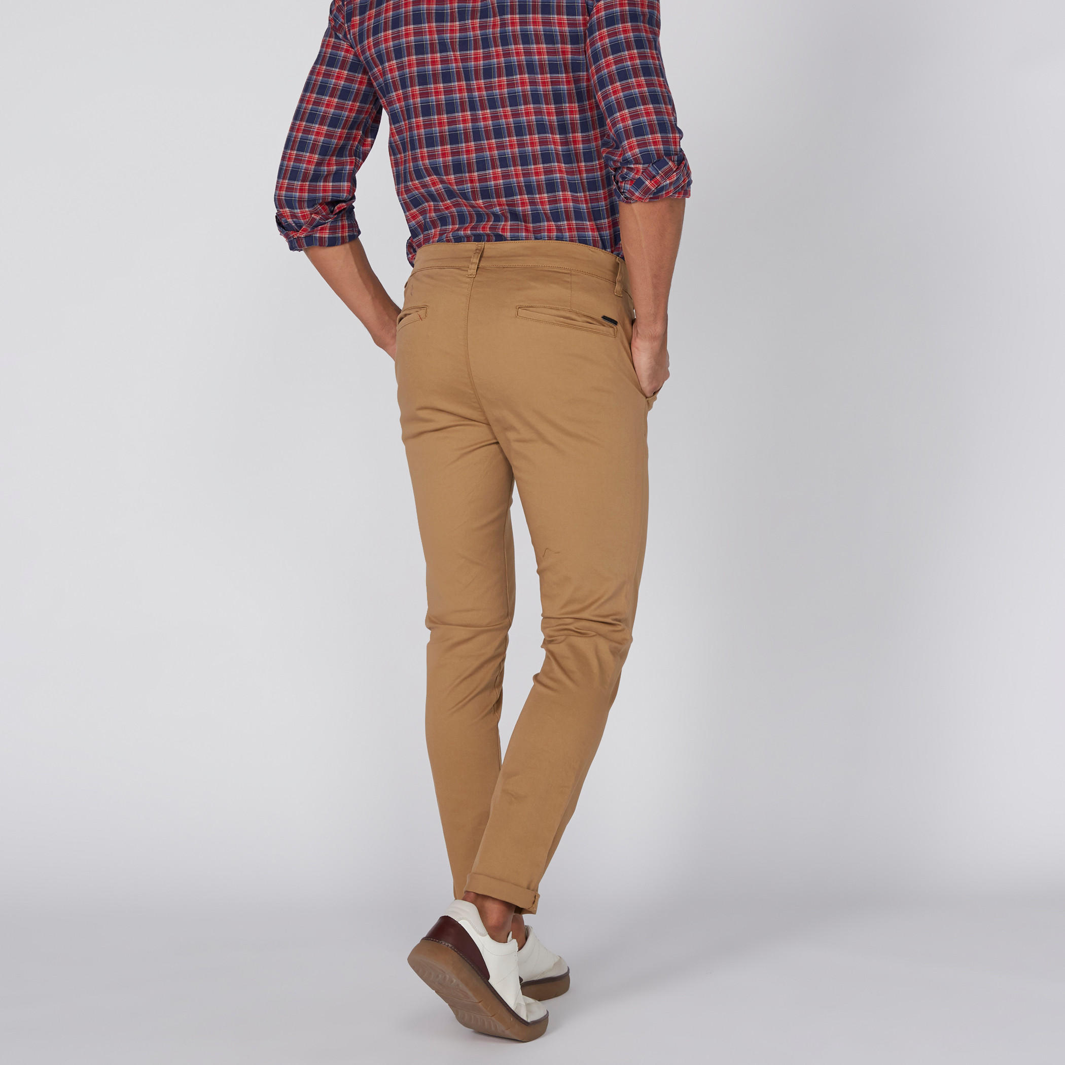 Lee Cooper Full Length Chinos with Button Closure and Pocket Detail-men-clothing-bottoms-trousersandchinos-trousers-image-5